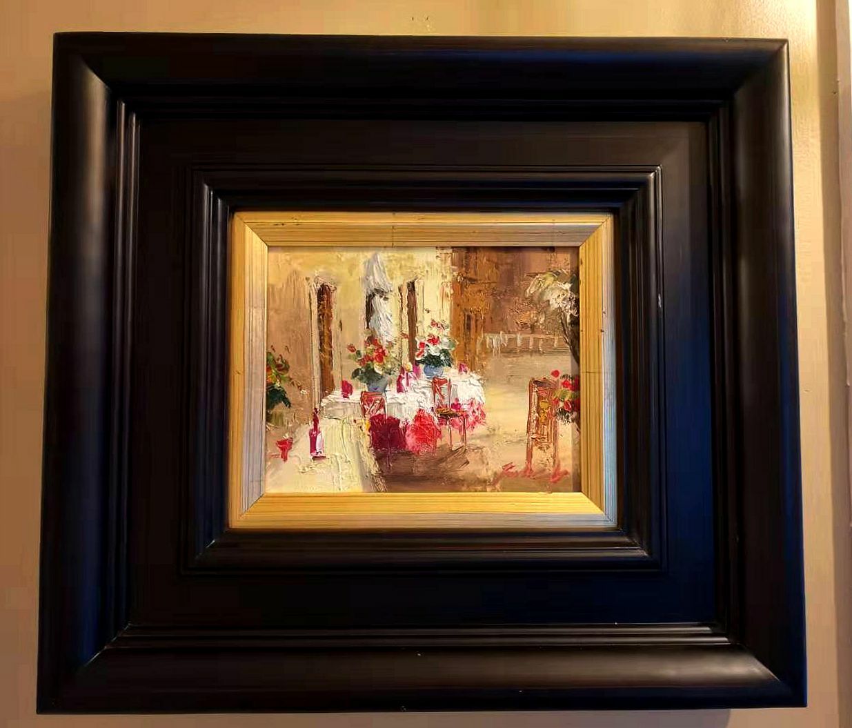 20×18 Gold Wood Framed Oil Painting on Canvas of 10×8