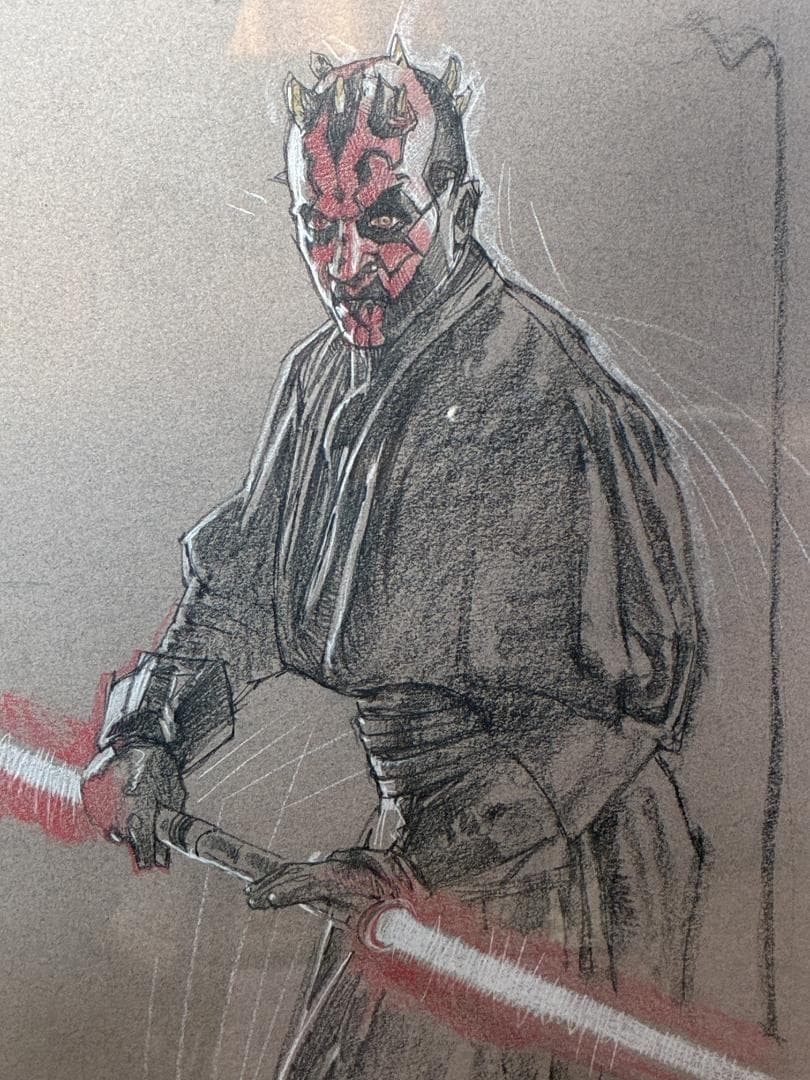 Drew Struzan » Darth Maul (STAR WARS) » Original Picture Autograph Made in USA