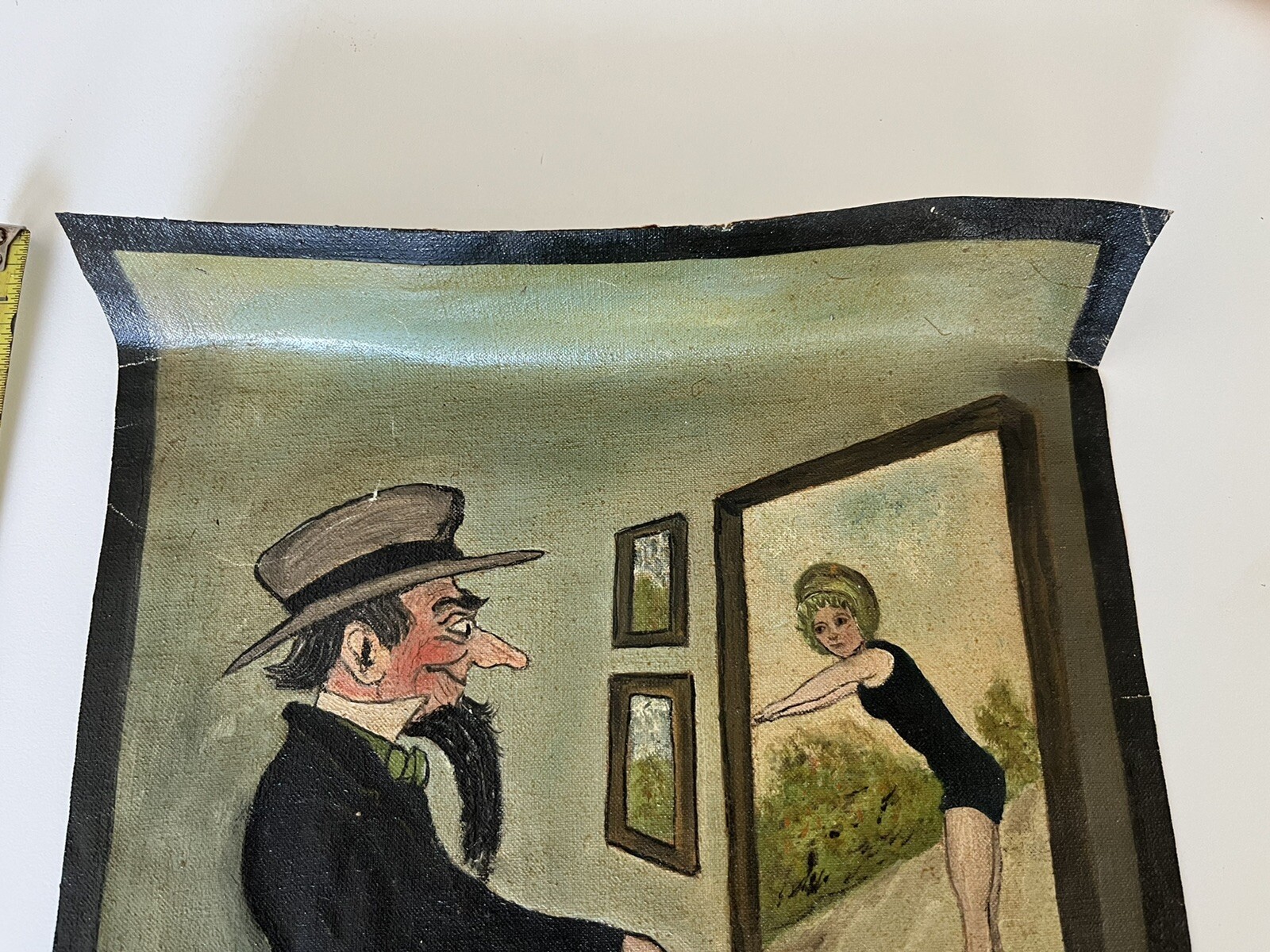 Early 20th century mystery illustration – oil on canvas
