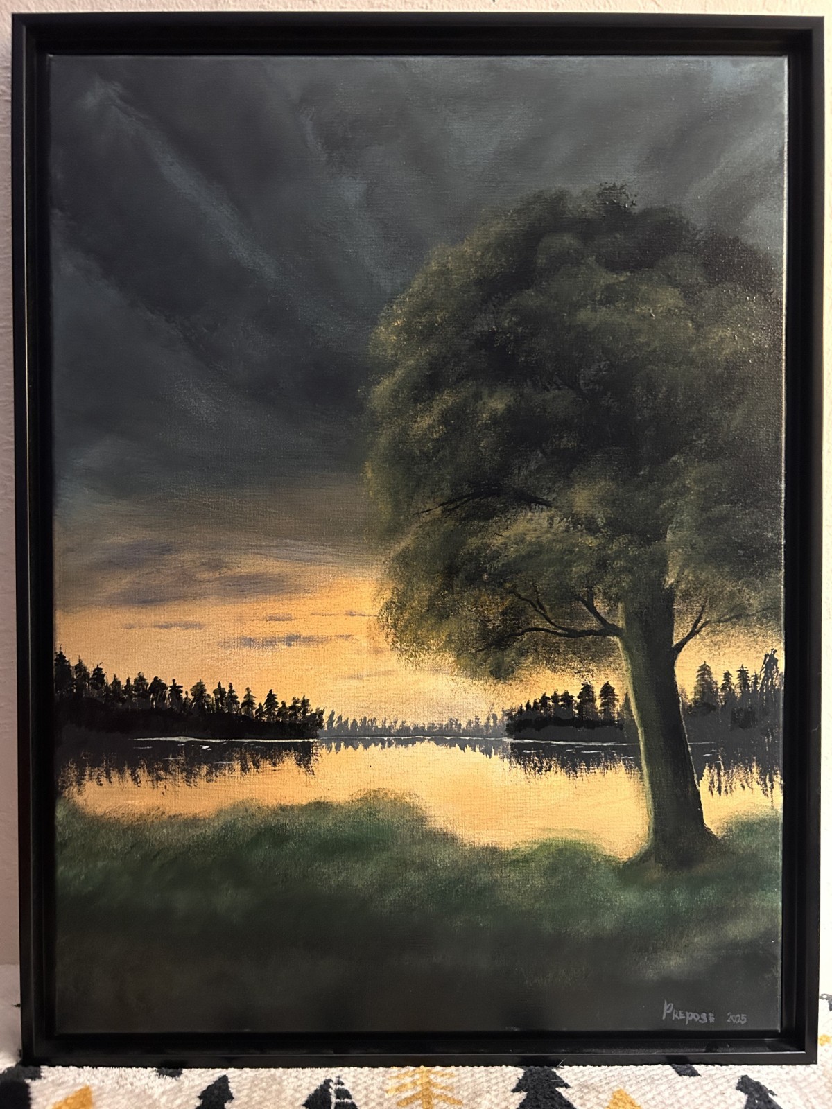 Stillness Before the Storm – Original 18×24 Landscape Painting | Signed & COA