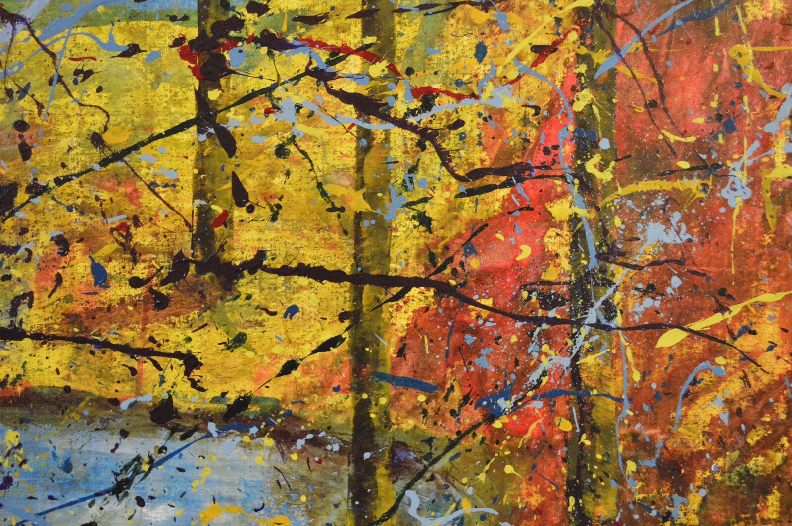 Pollock Landscape Professional Painting 81” X 62”(6ft 9in)Abstract Modern