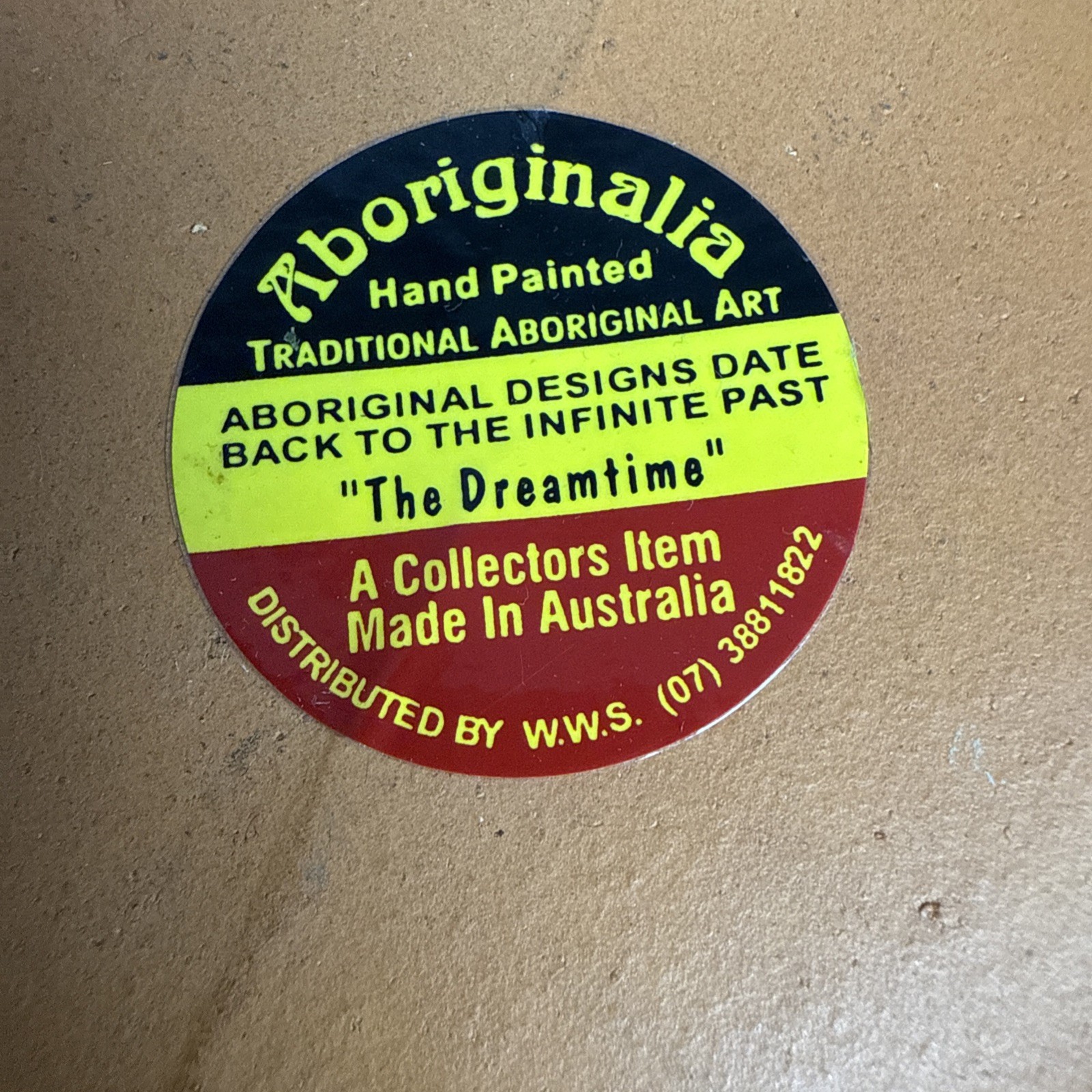 Aboriginalia Hand Painted Art Plate The Dreamtime 6″ Made Australia Aboriginal