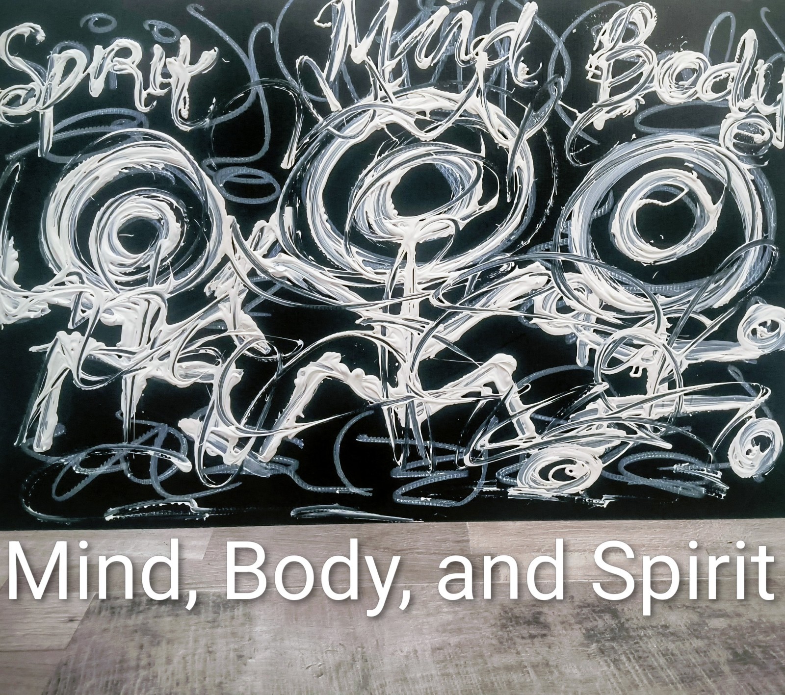 Trey Coppland, Mind Body Spirit Abstract Acrylic, Cardboard, 20×30 in, 2026, Si…