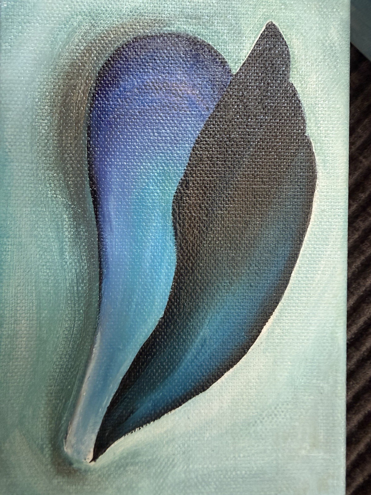 Original Acrylic Shell Paintings Set Contemporary Miniature Canvas Signed