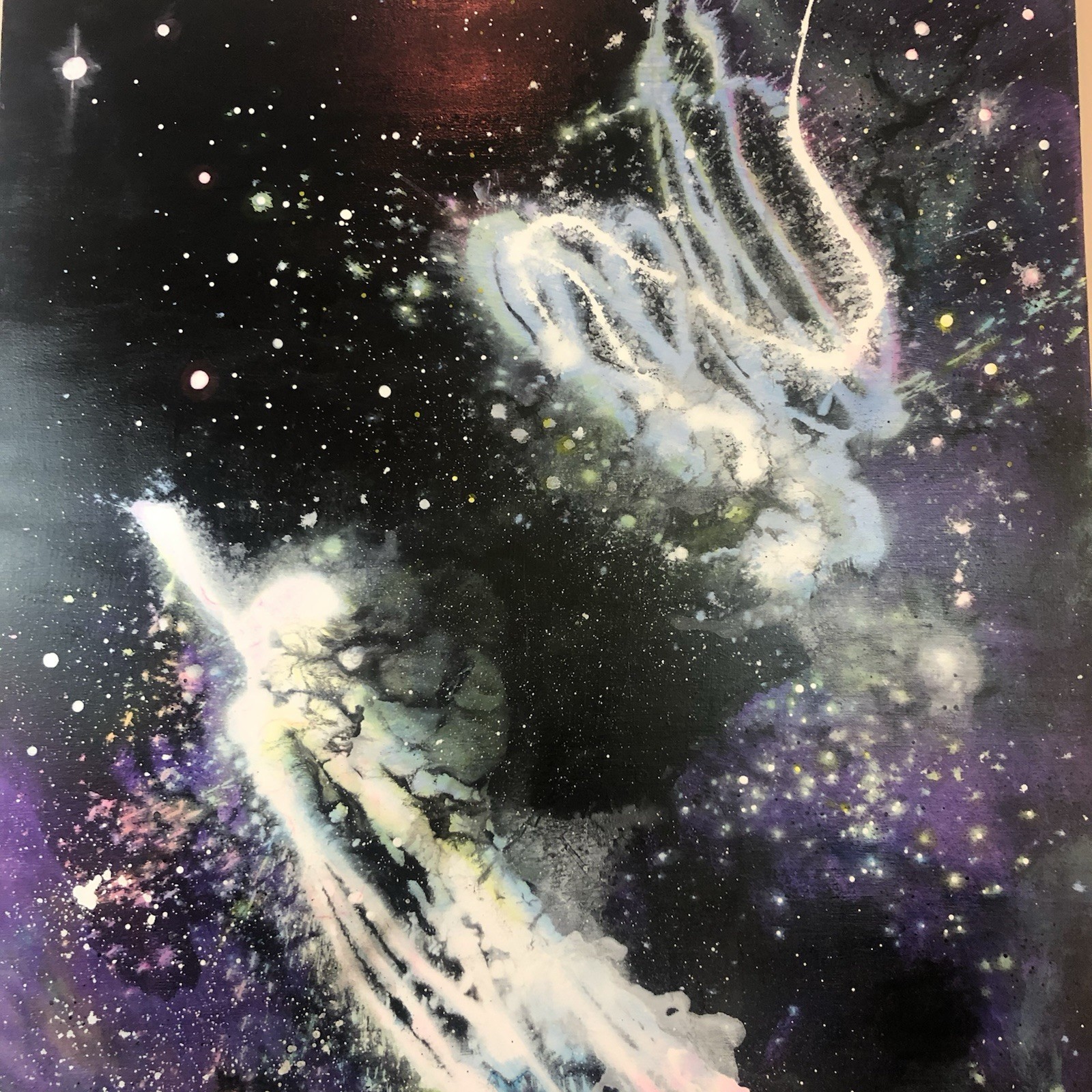 Abstract Outer Space Stars Painting Fantasy Astrology Art