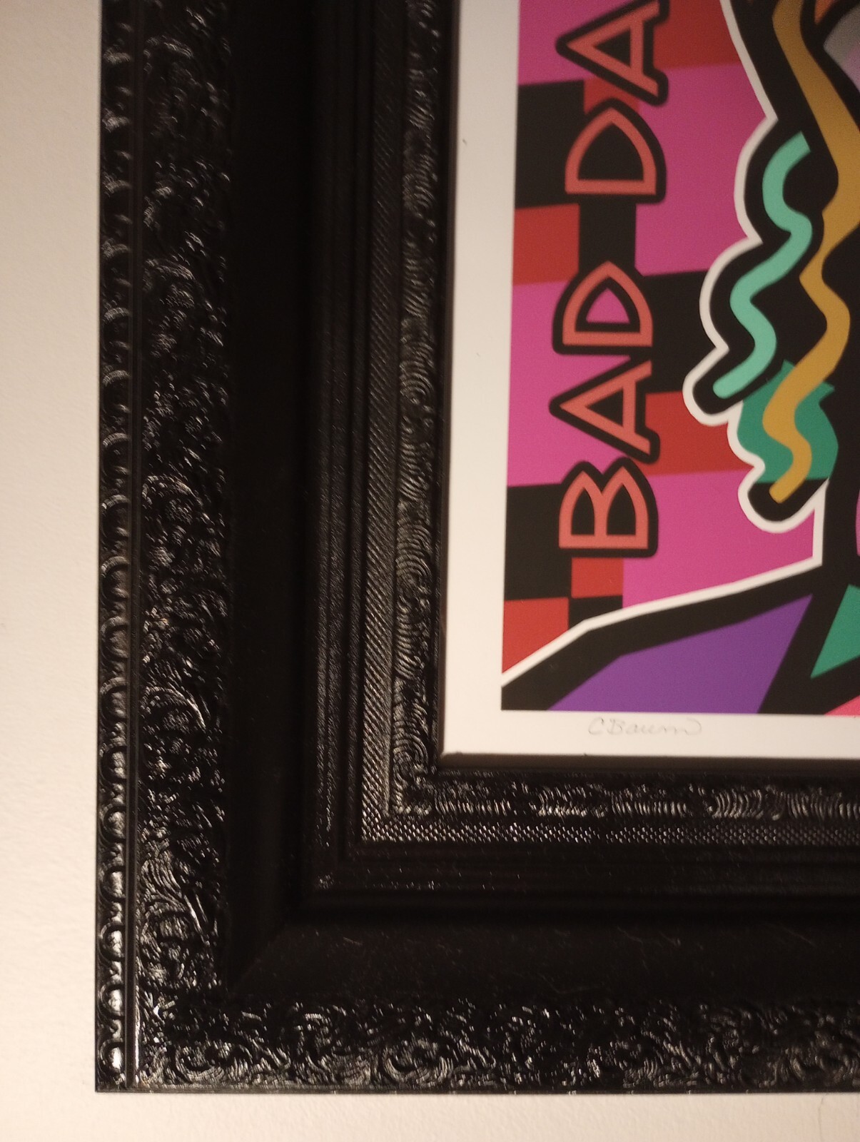 CBaum , «Joaquin Phoenix» Rare Limited Edition Giclee Print #1/100, Framed 21×21