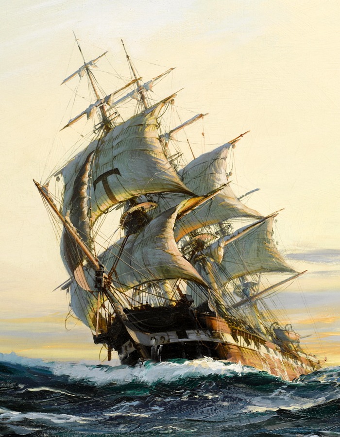 HD Canvas Print Ancient warships Oil painting printed on canvas L1278