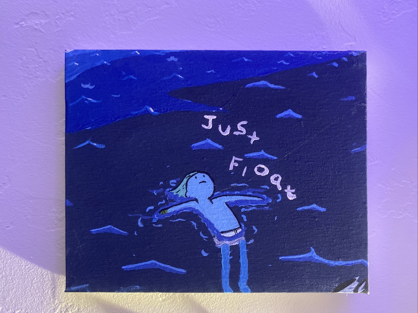 “Just Float” Original Finn The Human Painting (Adventure Time)
