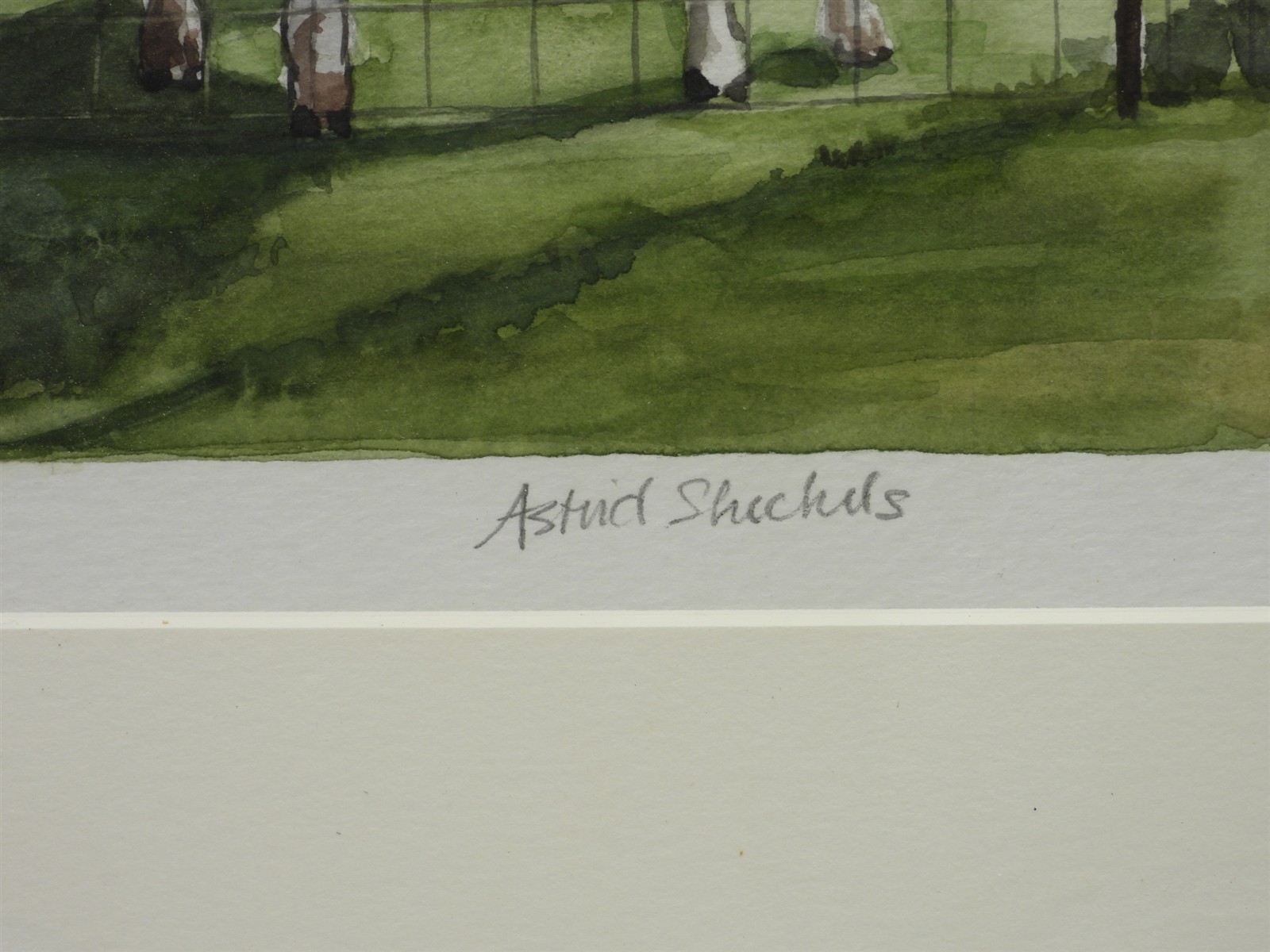 Astrid Sheckels Massachusetts Artist Illustrator Hatfield Cows Farm WC Painting