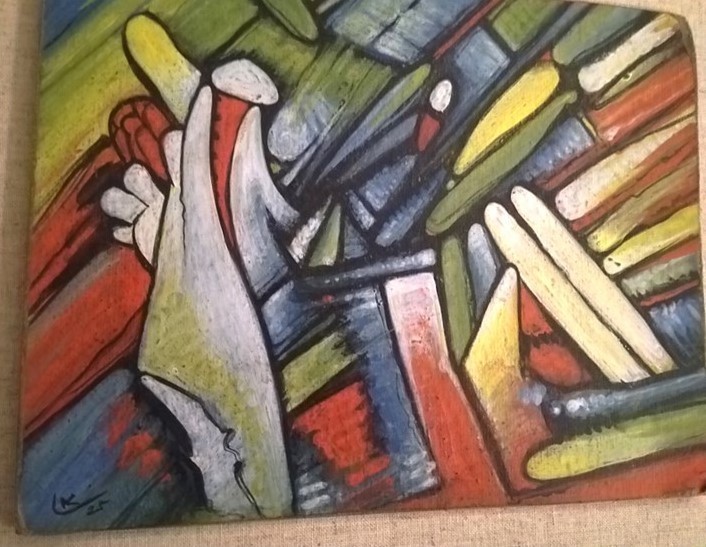 Wassily Kandinsky Geometric Abstraction #8 Original Painting