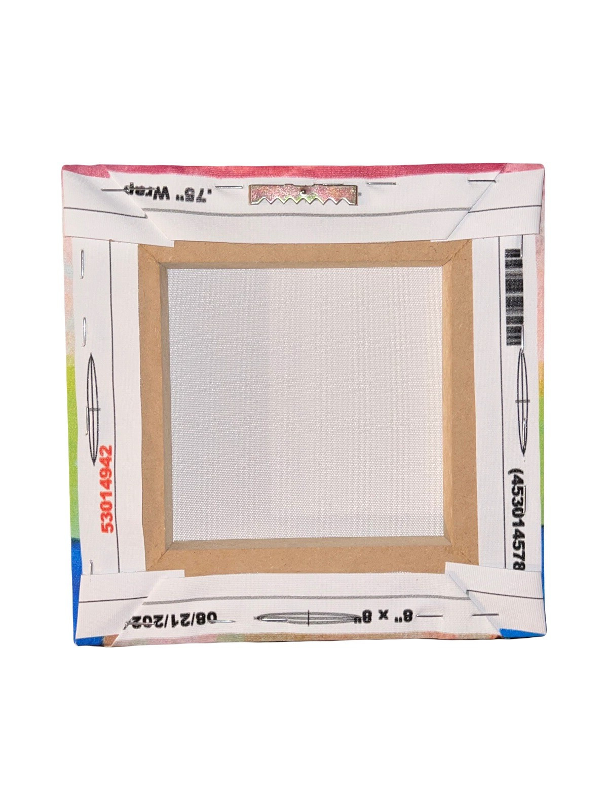 Canvas Acrylic painting on a 8×8 wooden frame – «Ocean with sunset»