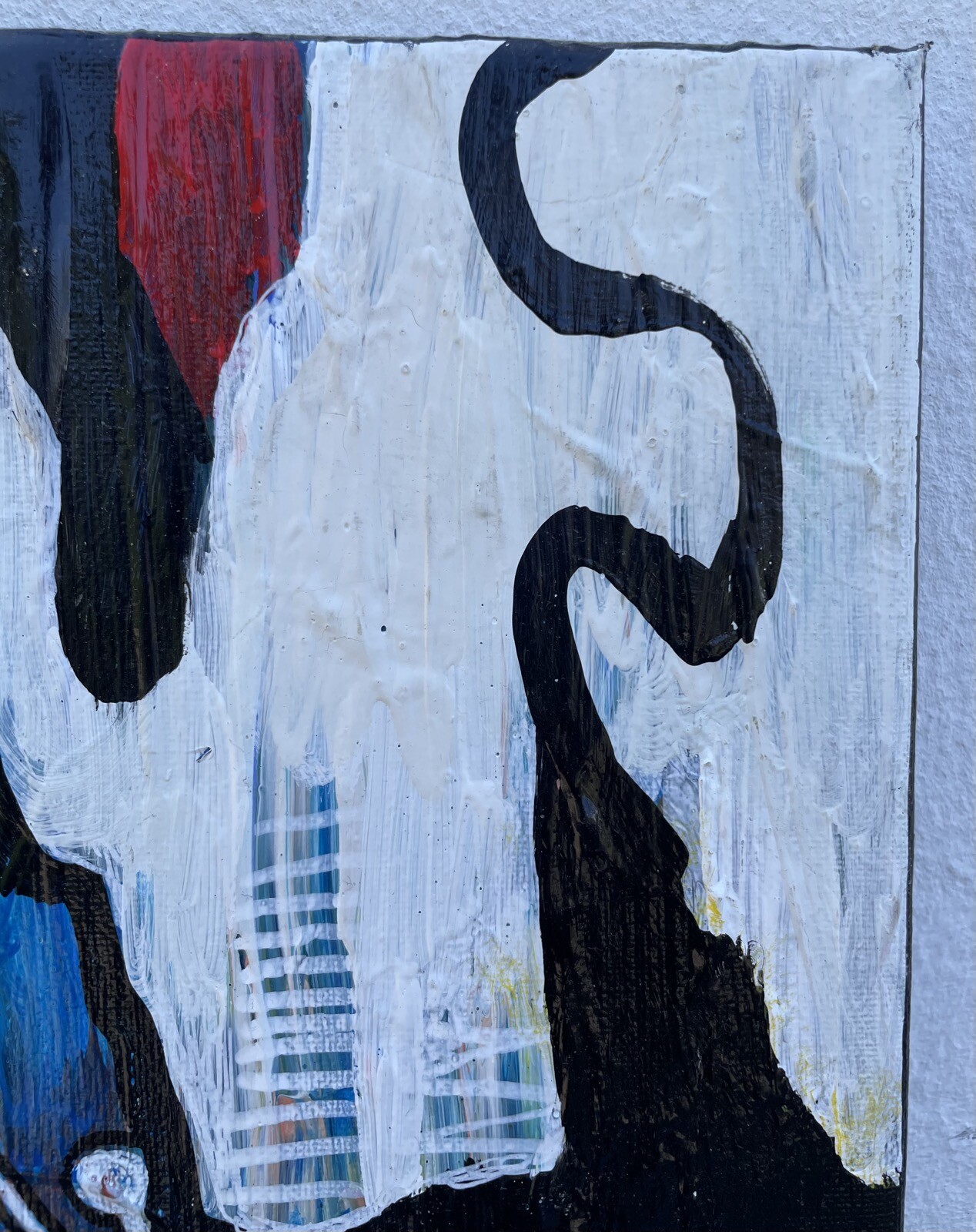 Abstract Figure Composition Punk with Guitar Rock Music Art from Copenhagen