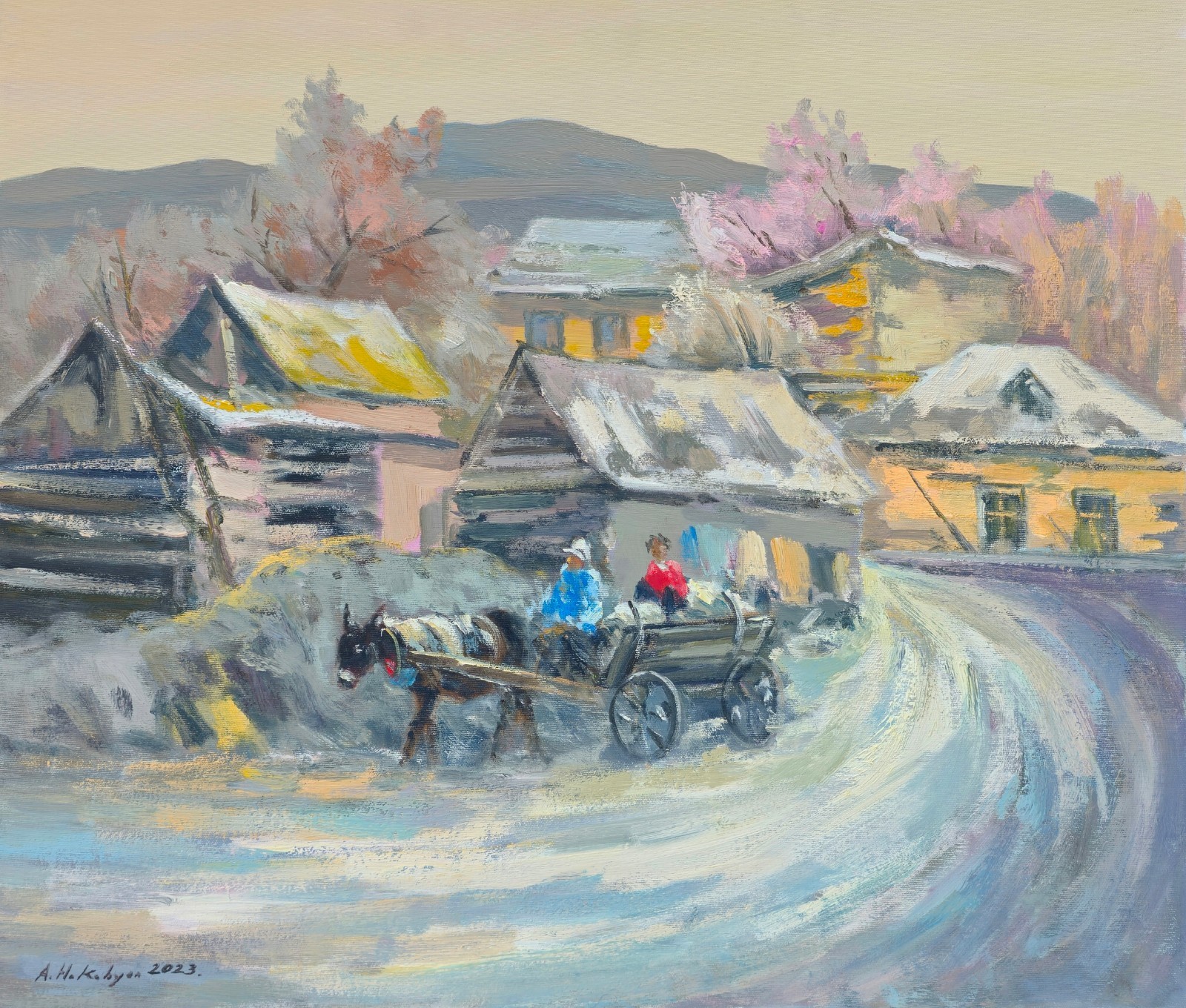 Ara Hakobyan Winter in the vilage One of kind