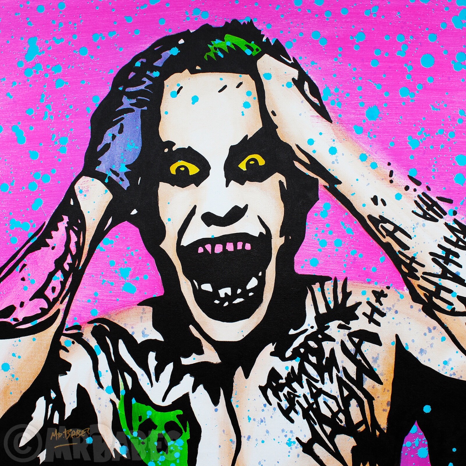Suicide Squad: The Joker (Jared Leto) – Original Pop Art Painting By Babes Kopp