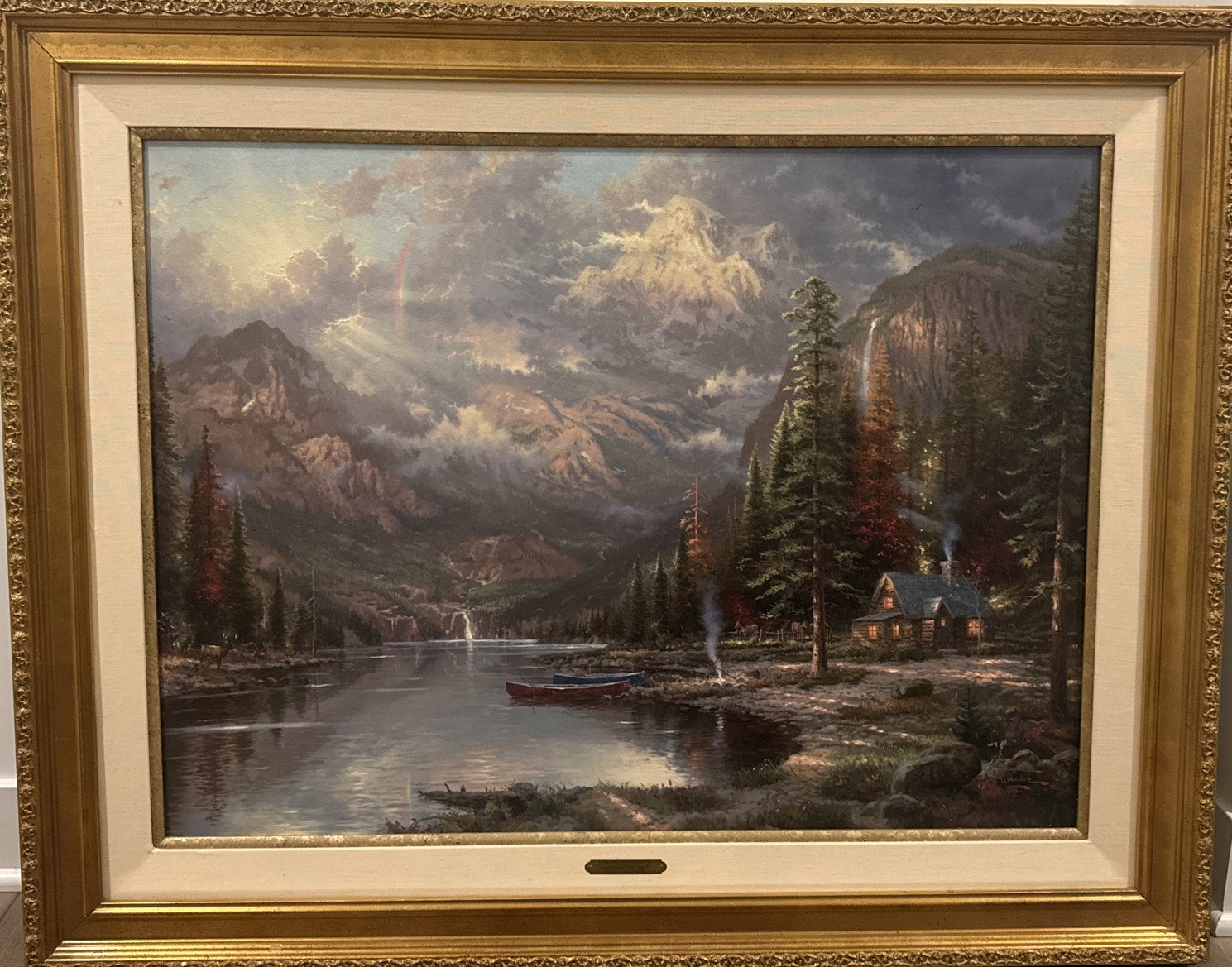 Thomas Kinkade Certified Limited Edition «Mountain Majesty” /3950 (w/COA)