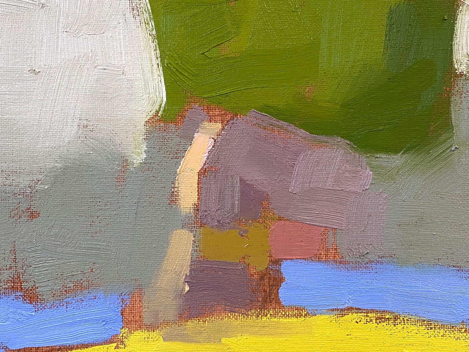 Original Oil Painting Contemporary Semi Abstract Landscape 16×20 by Aldo Cherres