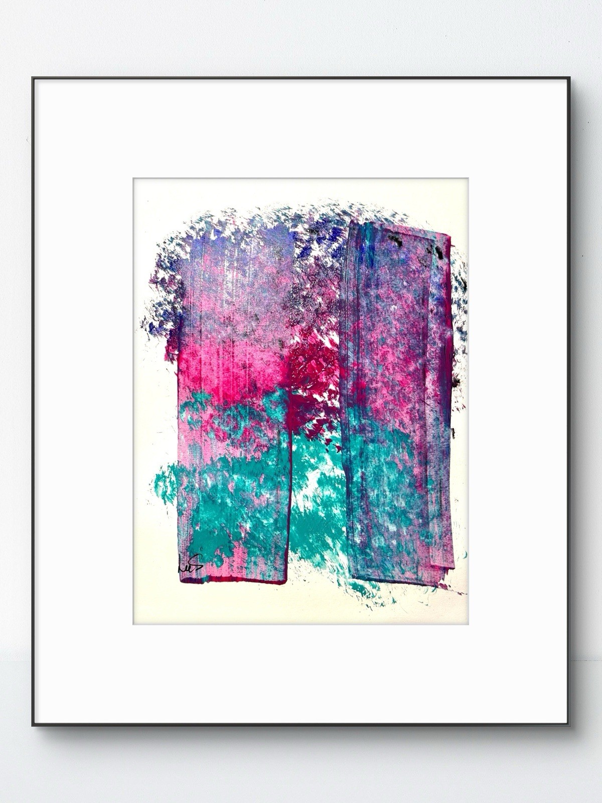 SAMATOWIC Original Abstract 9×12 Paper Signed Living Room Den Wall Decor 24
