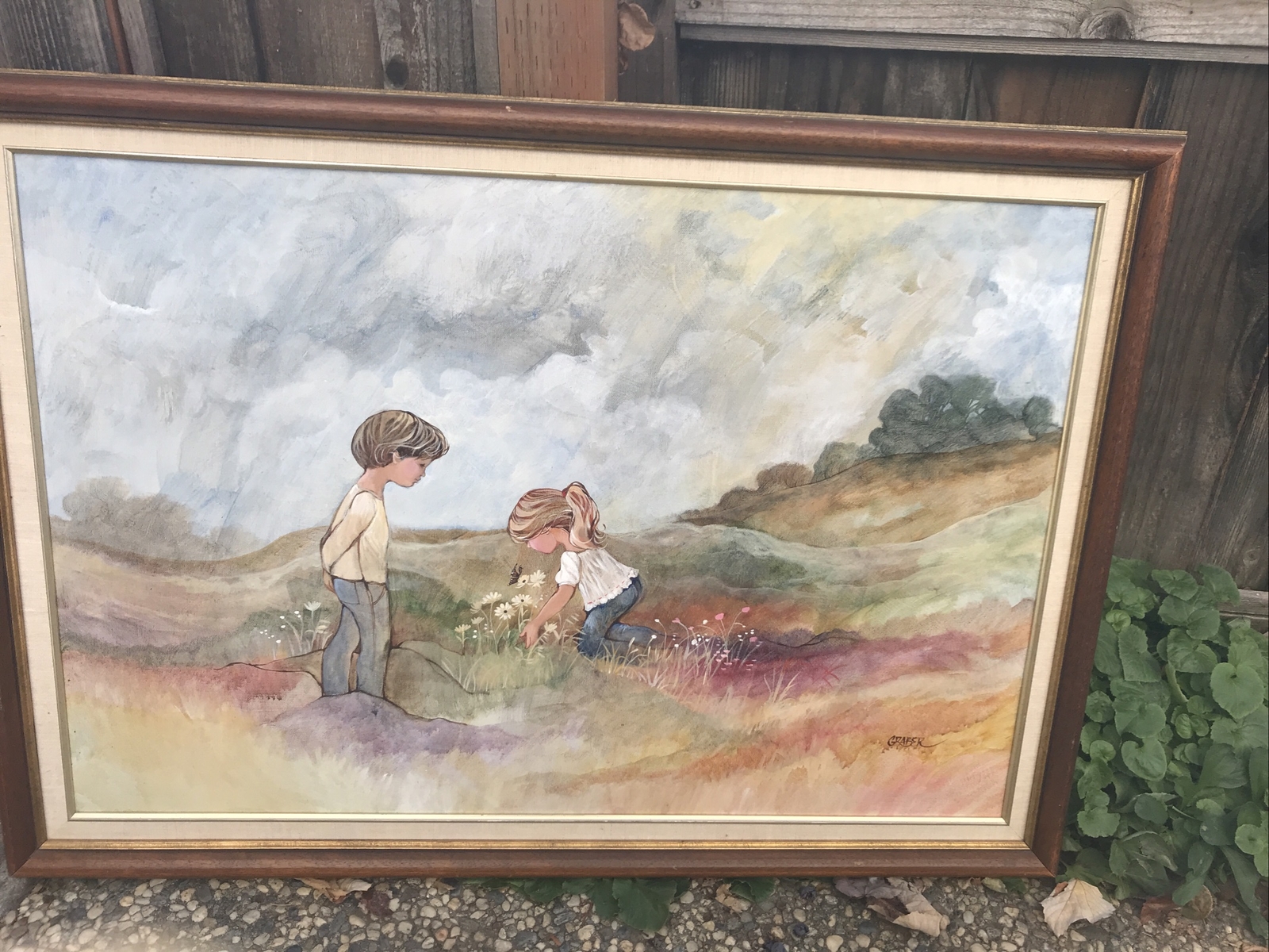 Framed ORIGINAL oil painting on canvas by JOAN GRABER (Californian, 20th C)