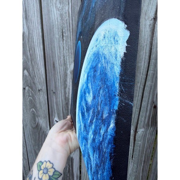 Space Galaxy Celestial Unbranded Original Painting Unisex OS Blue Black