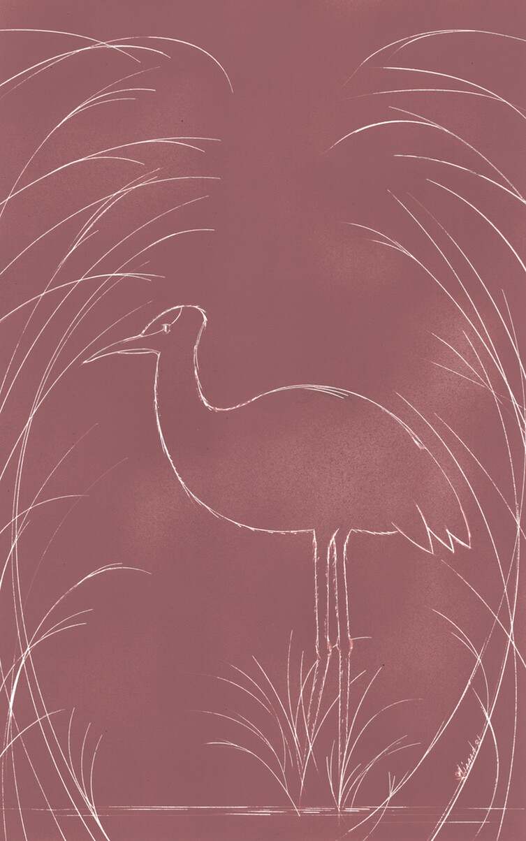 Waterfowl Original Art by Waters Edge with Foliage by artist Jason Girard.