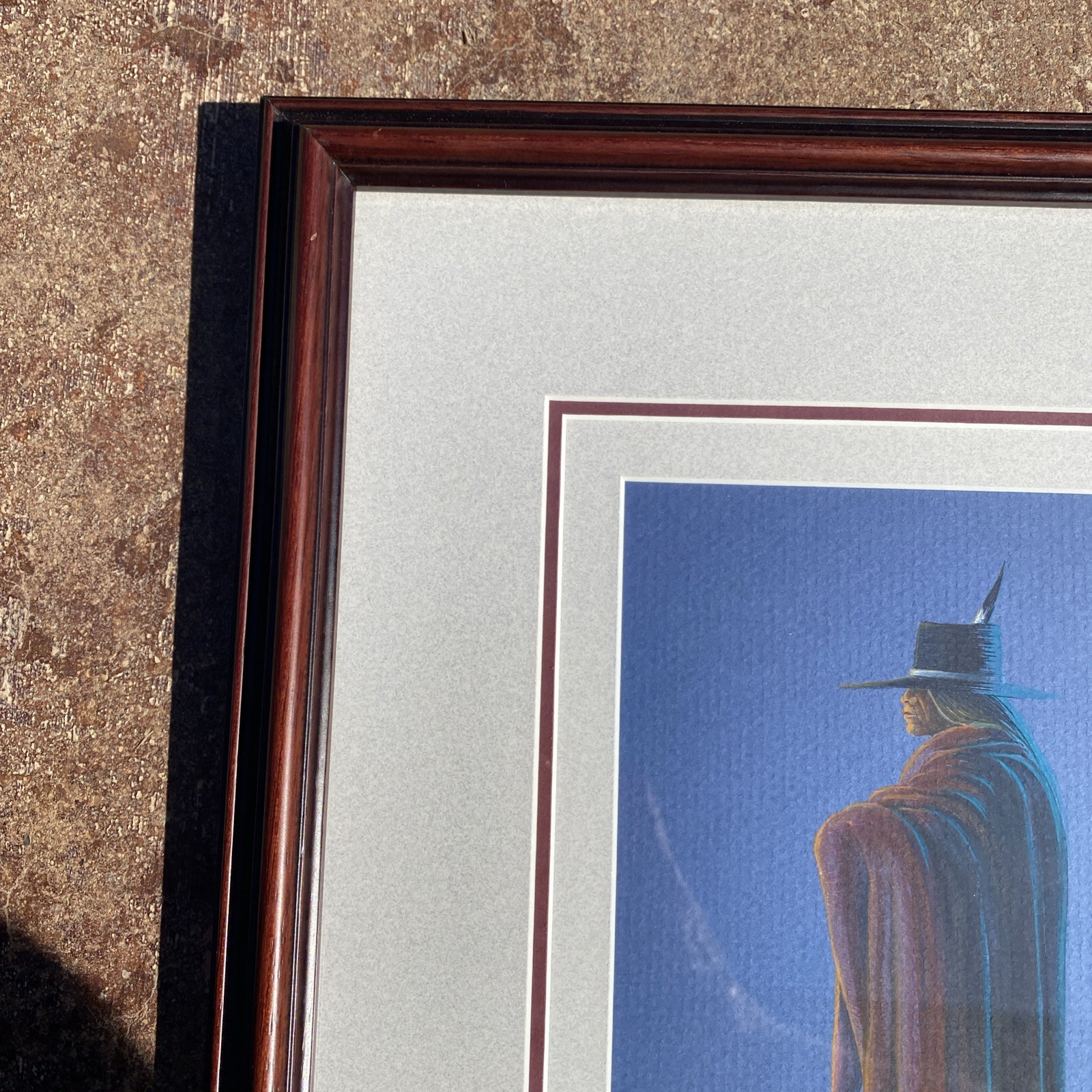 Original framed Painting By Native American Indian Lee Roy Joshua Seminole
