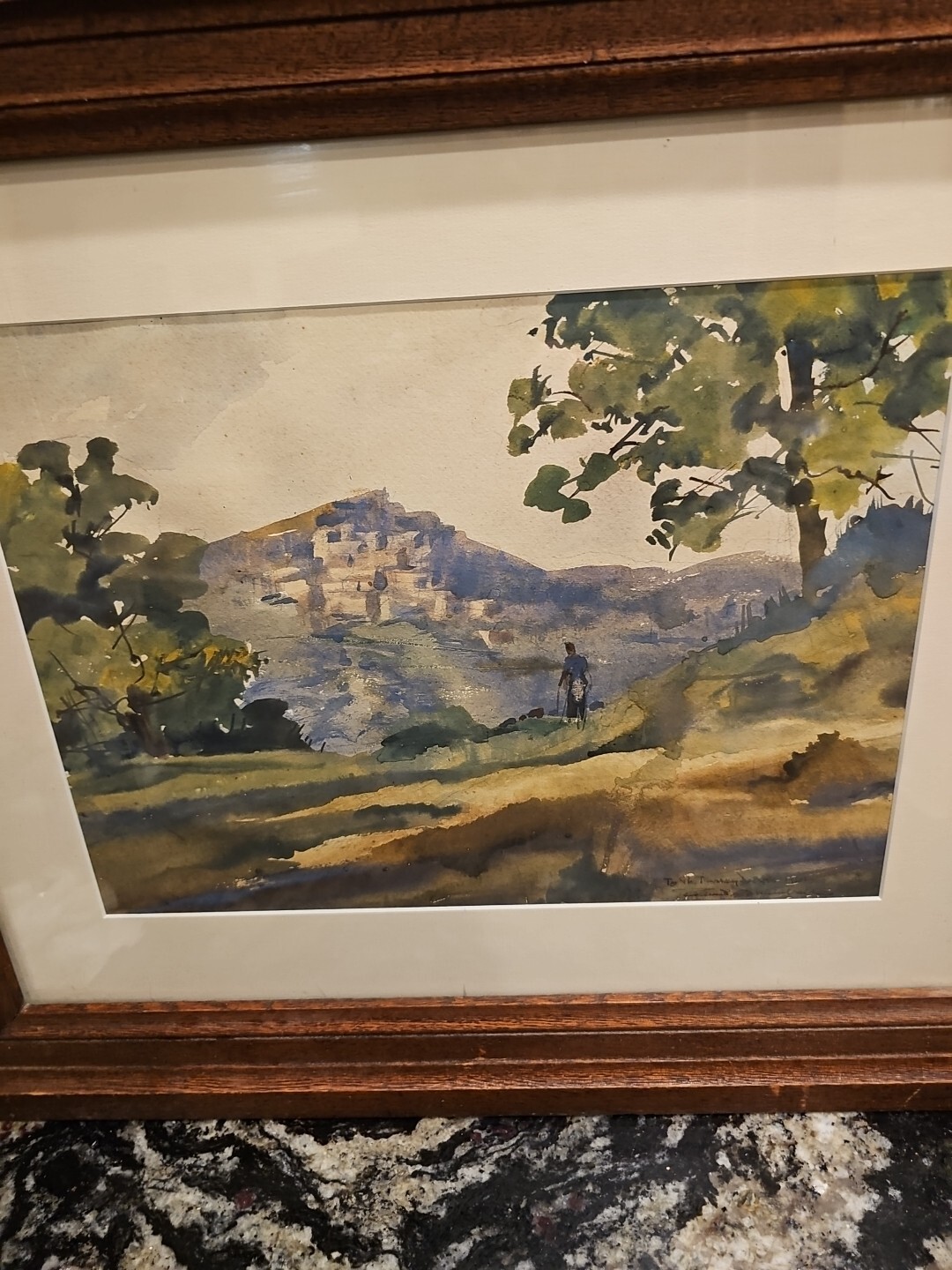 Richard Kimball Original Watercolor Painting » Landscape» Signed 1961