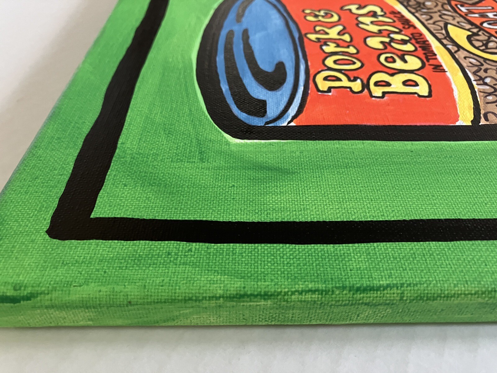 Original Pop Art! Consumerism Canned Food Pork and Beans CAN Popular 11×14
