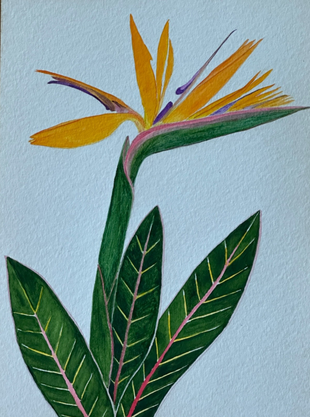 ALICE GUZMAN ORIGINAL WATERCOLOR PAINTING 13.5″ X 10″ NEW MEXICO ARTIST 1980’S