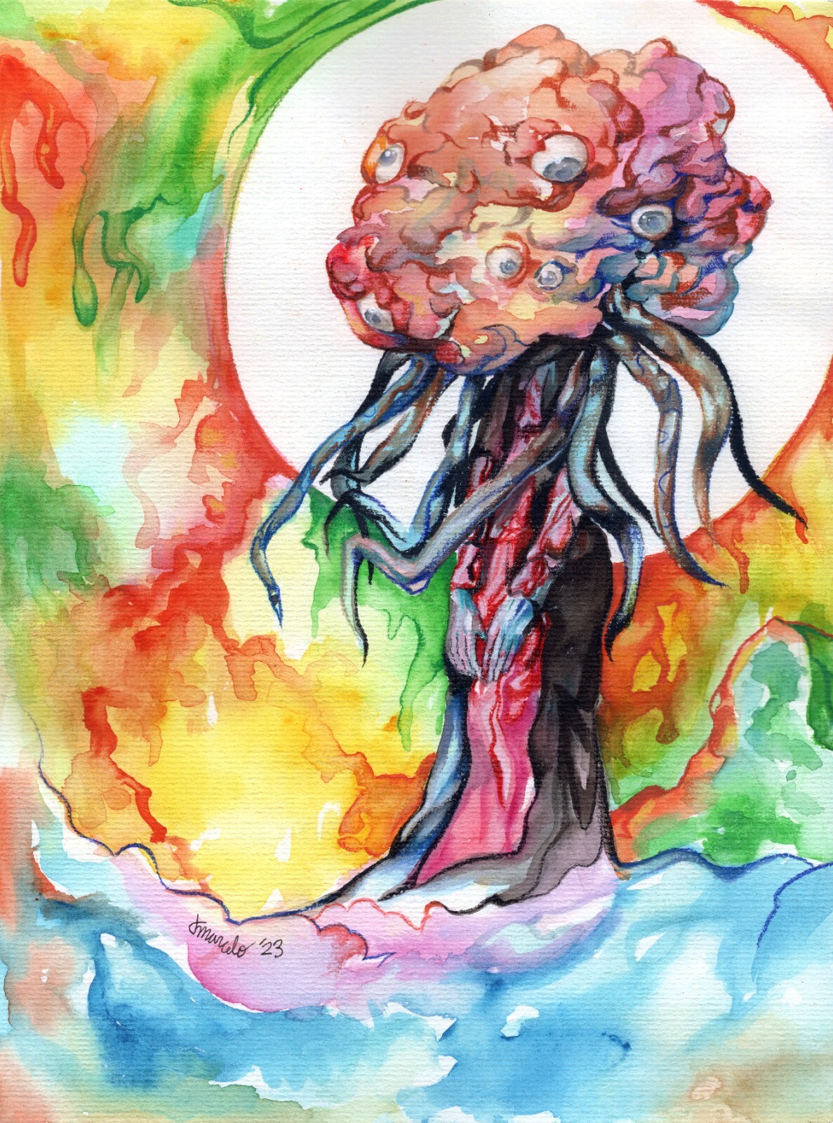 ORIGINAL Bloodborne Winter Lantern Horror Monster Fan Art
