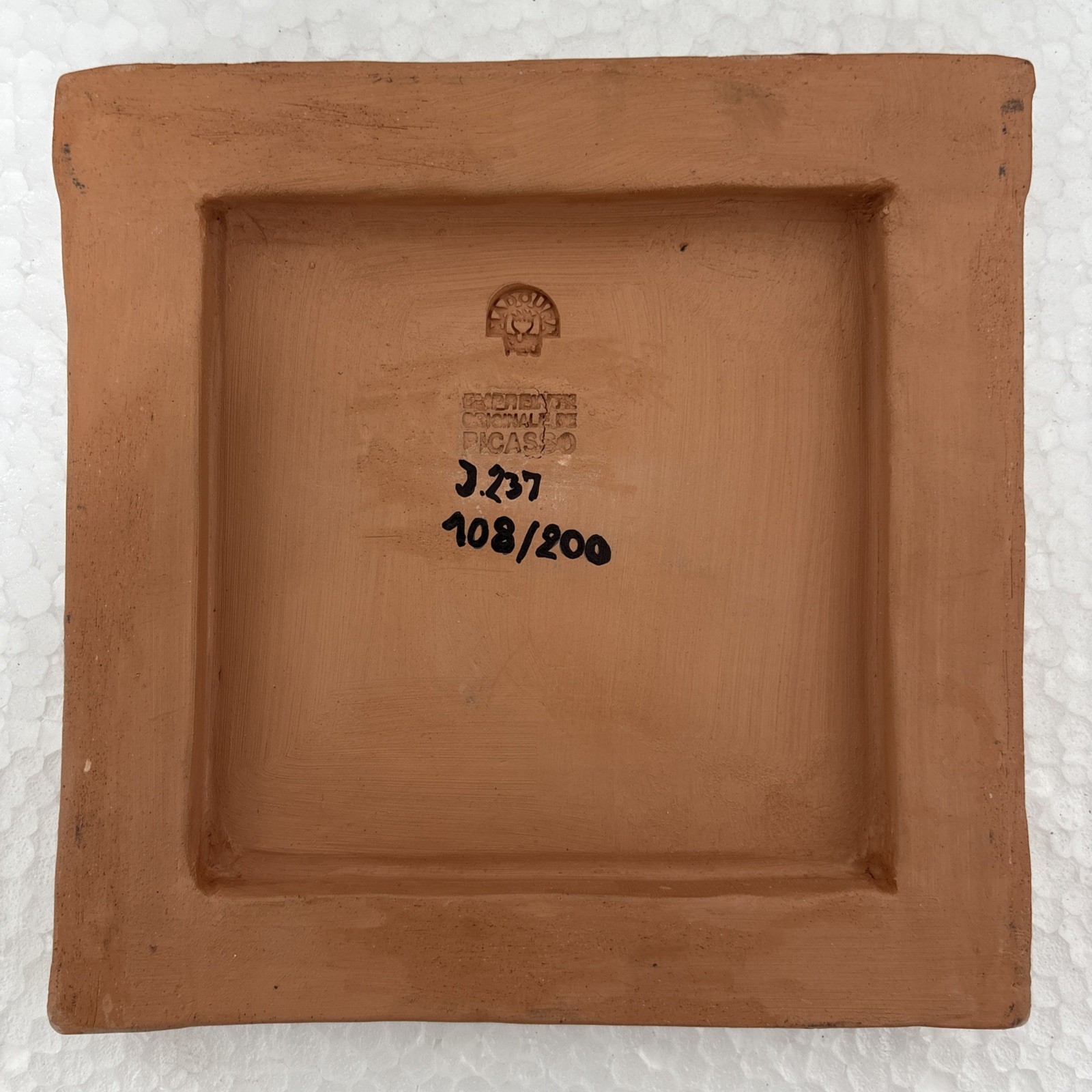 Pablo Picasso – Madoura edition terracotta plaque «Petit Indien»