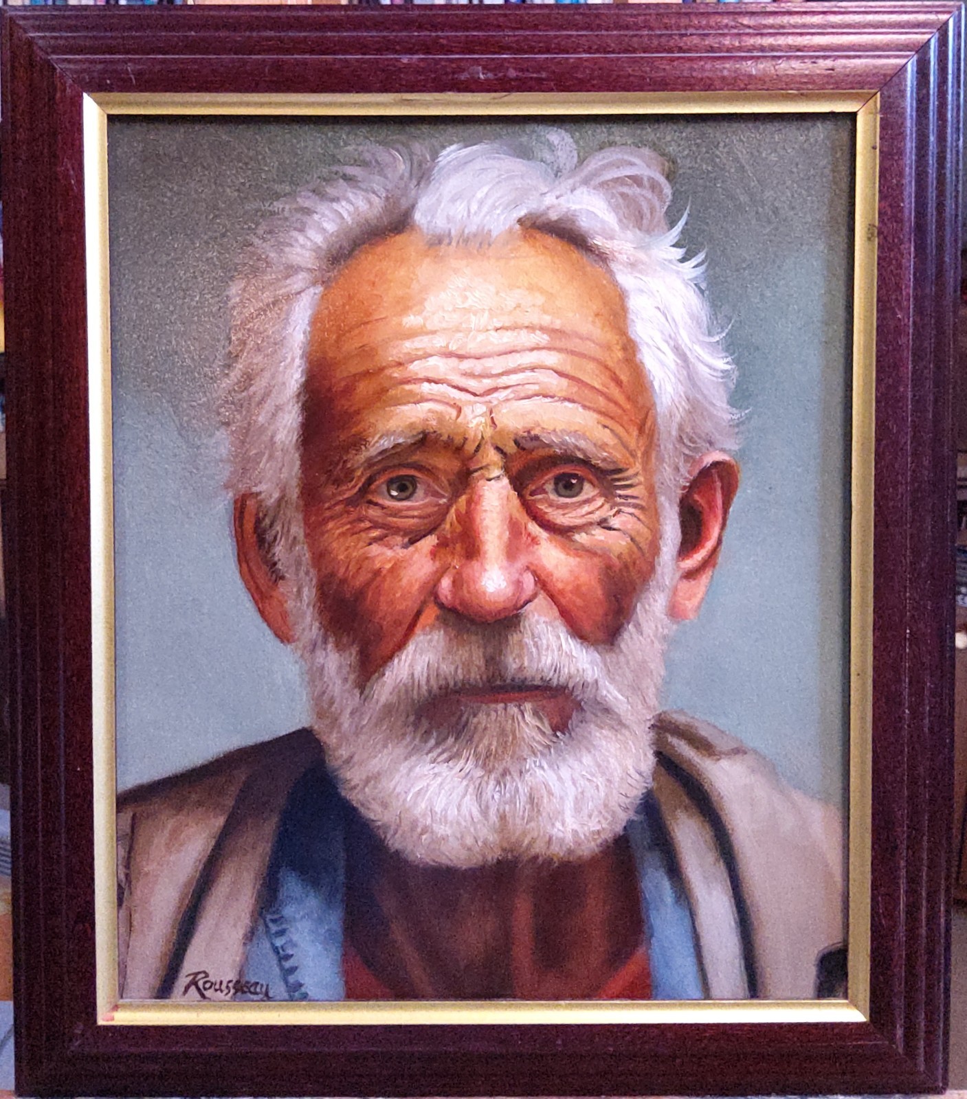 Oil painting – Portrait of an old man / signed Canadian artist
