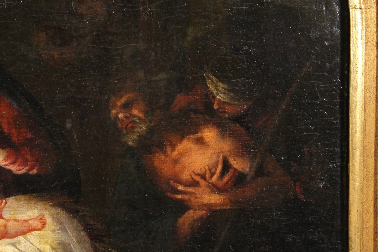 Nativity Baroque Oil Painting Italian School 17th-18th century