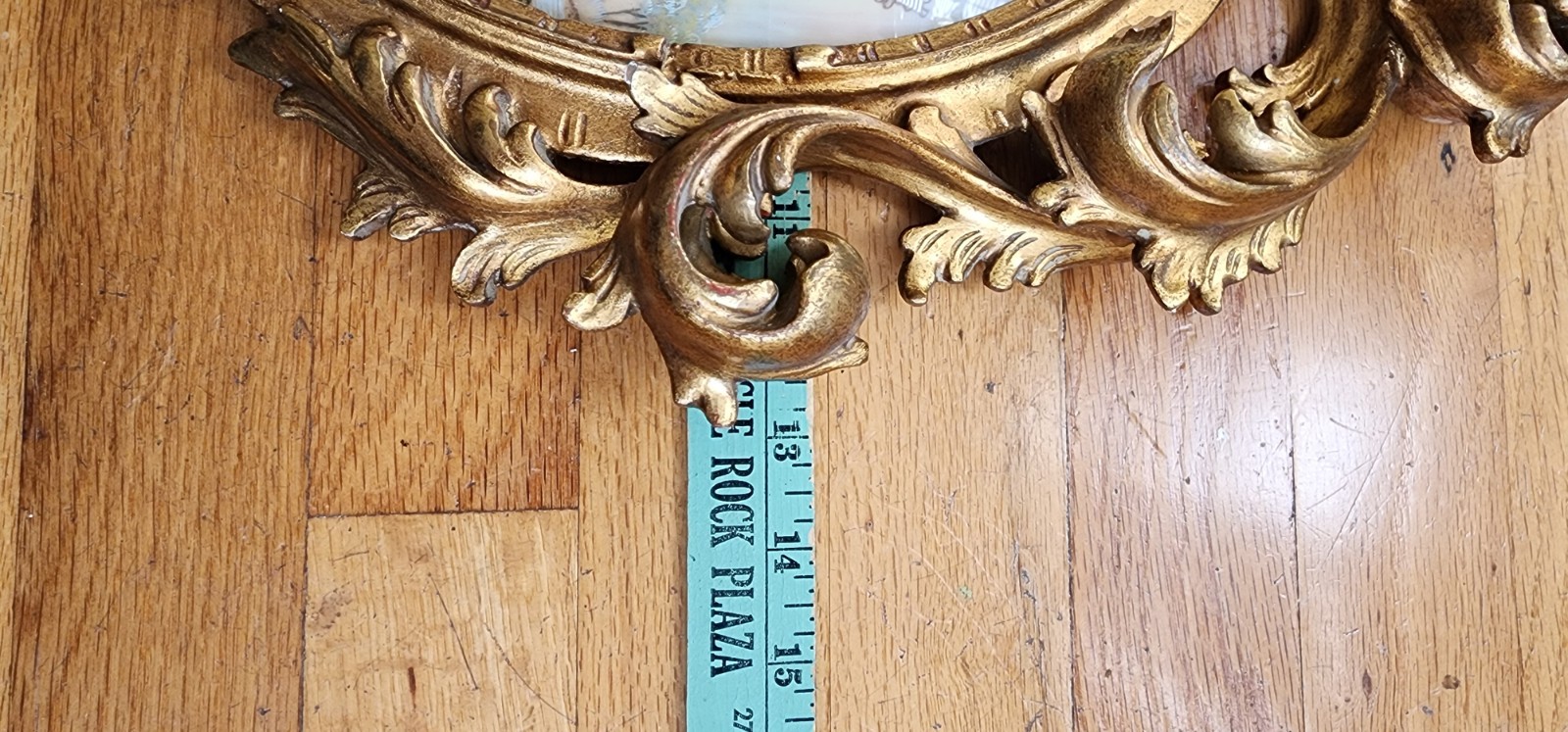 Set of two antique hand painted and signed wall plaques Rococo style