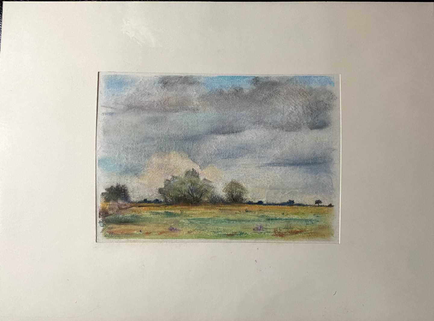 Franz Ehmke *1928-2018 Gdr Painter Möllersfeldser Weg Blankenfelde Trees Meadows