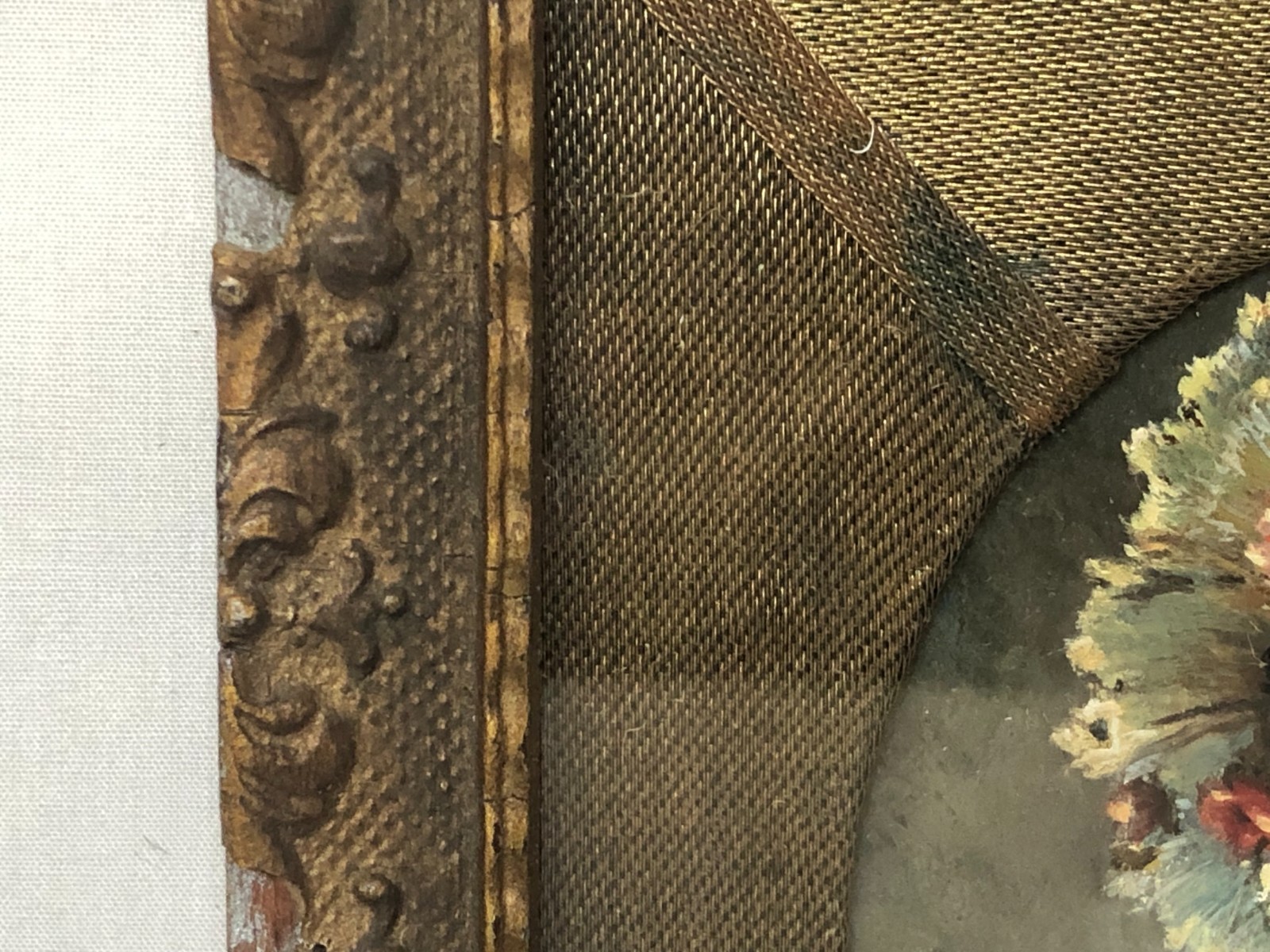 Antique Hand Painted and Signed Women’s Portrait in Original Frame.