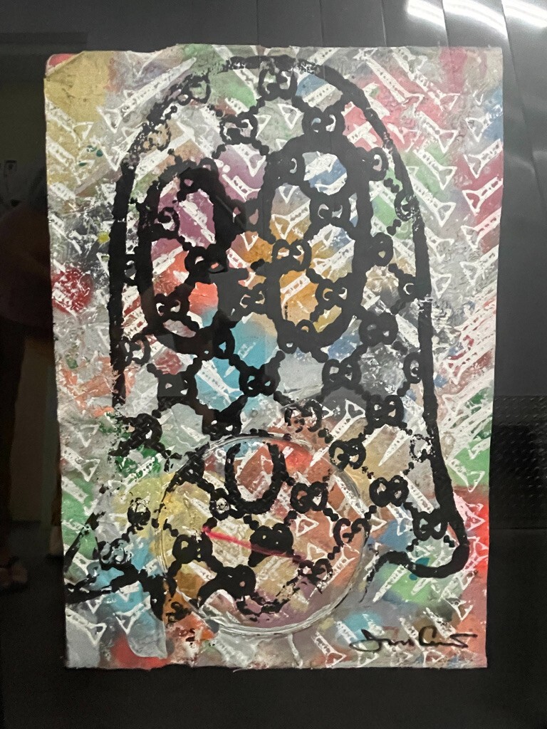 ⭐️ GUCCI Art GHOST Original 1/1 OIL on CANVAS – TREVOR ANDREW – canvas Rare