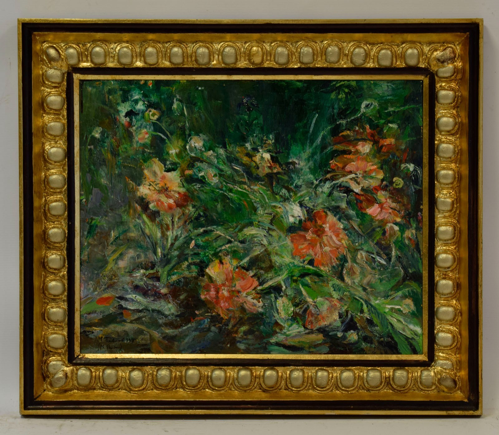 M. Pawłow (geb. 1967) Artprice, Altes Gemälde, „Mohnblumen“, Stillleben, Öl