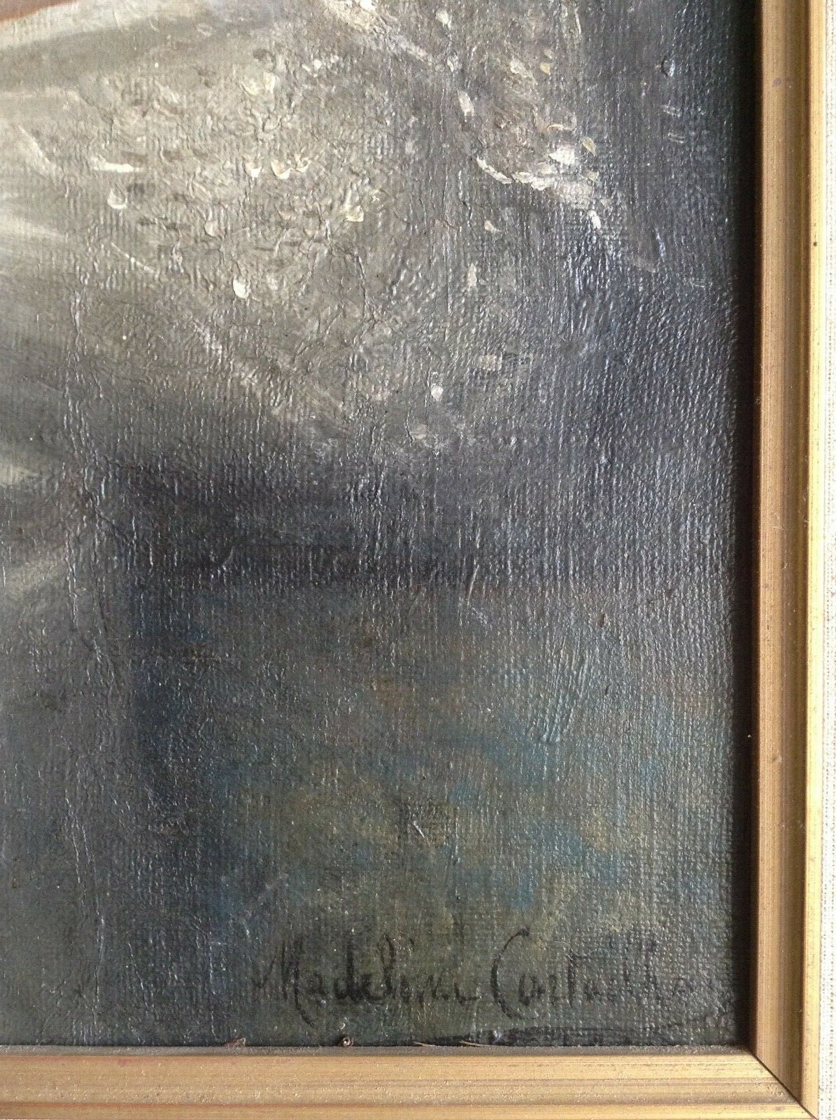 M. CARTAILHAC (1880-1938) SIGNED PRE-RAPHAELITES OIL – PORTRAIT SARAH BERNHARDT