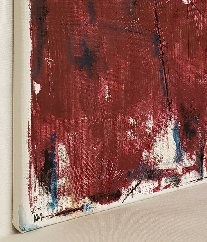No.458 Original Abstract Modern Minimal Textured Painting/ Canvas By K.A.Davis