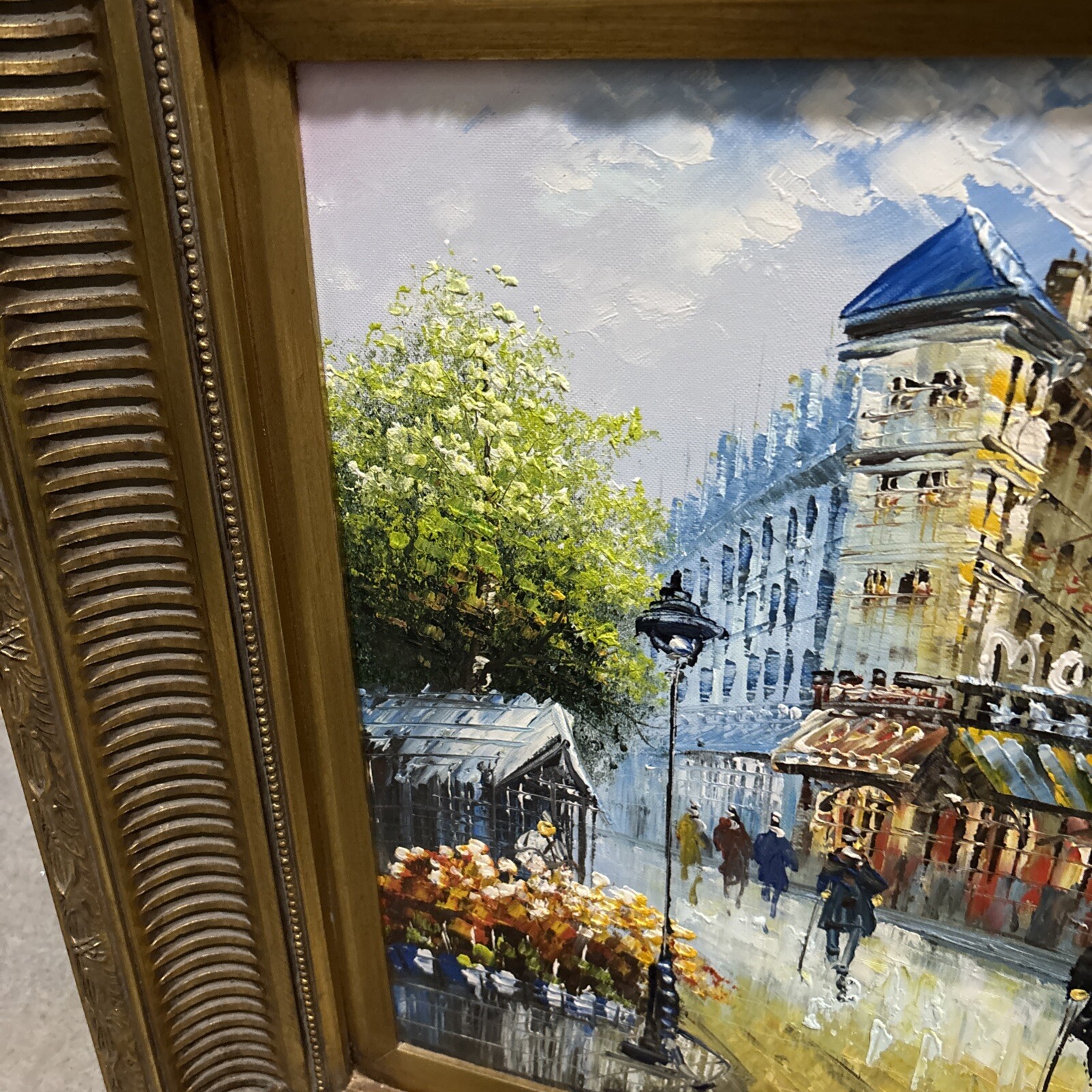 Caroline Burnett (1877-1950) Fine Art Oil Painting Moulin Rouge Paris 20×16