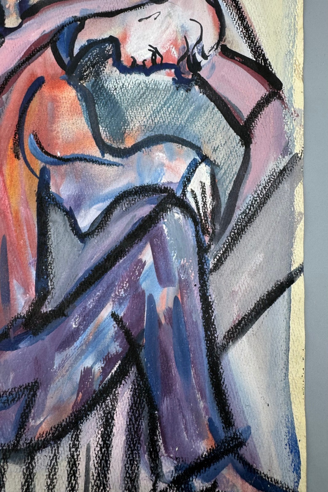 CONSTANCE KANE 1960 ORIGINAL UNIQUE FIGURATIVE WORK ON PAPER