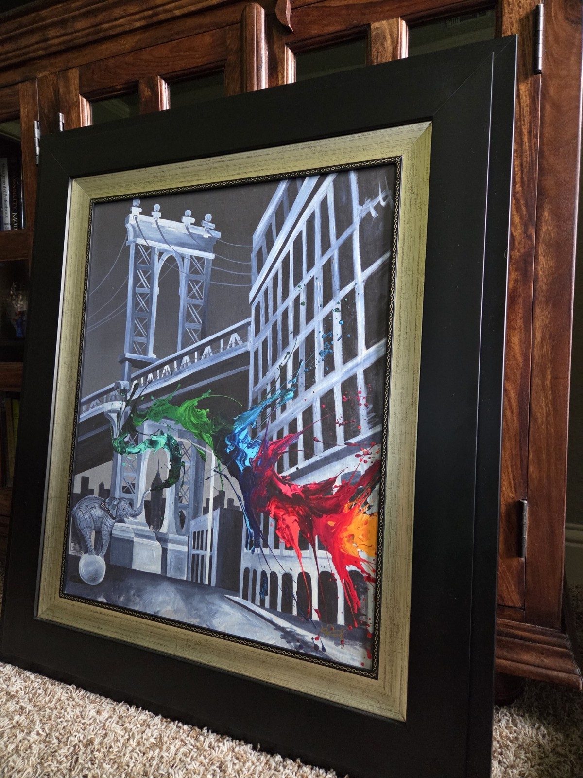 Another Beautiful Day In Dumbo by KRE8 – Limited Edition on canvas w/COA