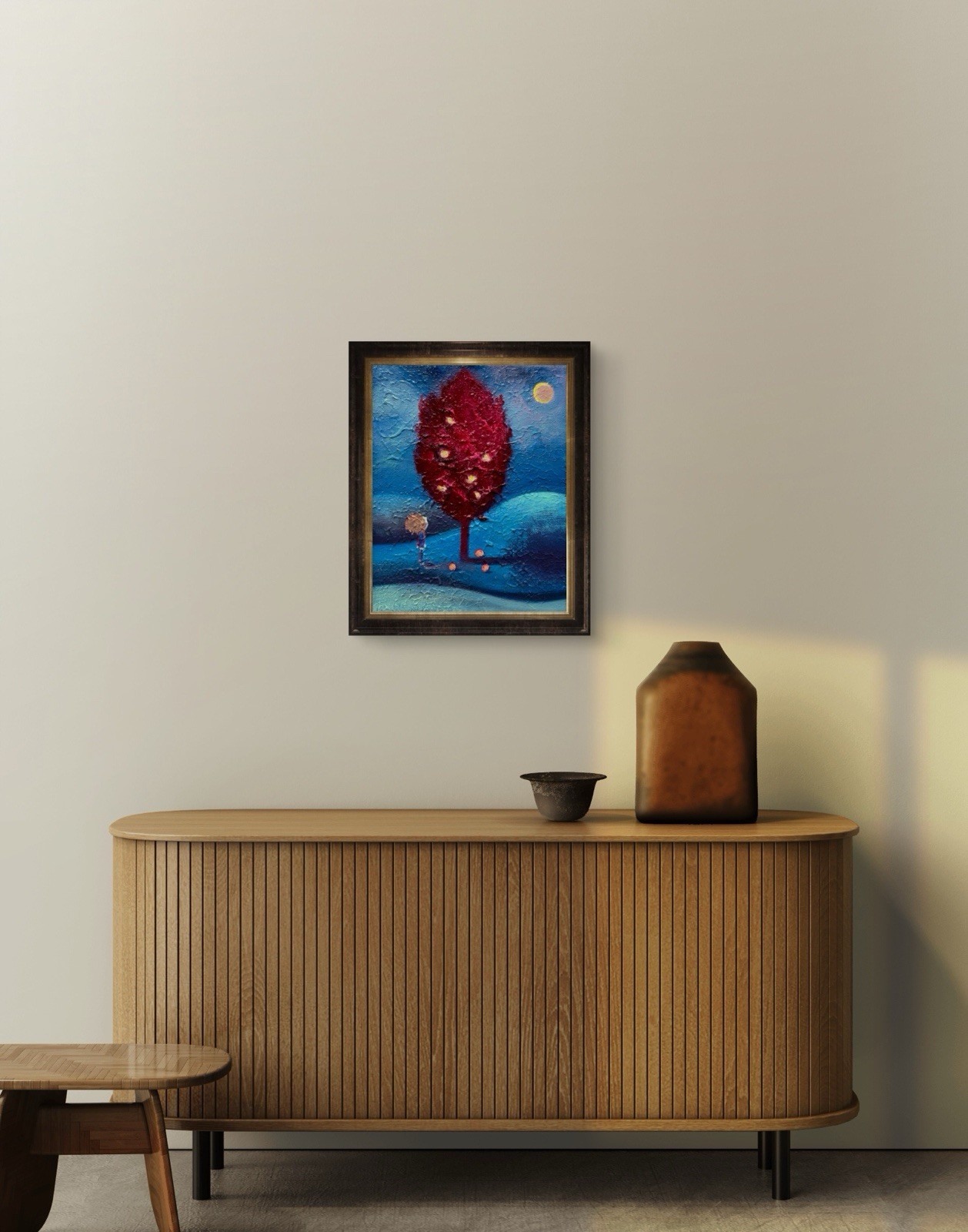 Original Oil Painting “ Apples “ 8×10 Still Life Canvas Signed COA OOAK Tree Kid