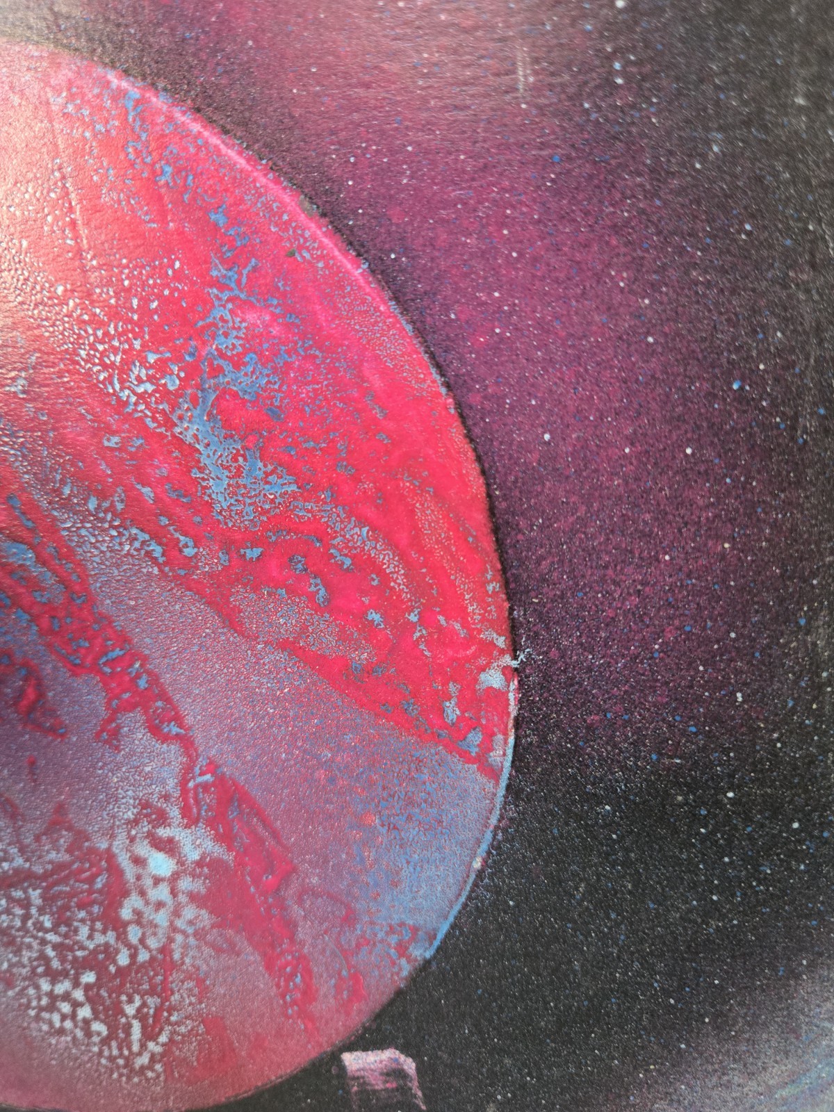 Original 3-Piece Planet Cosmic Artwork 11×14 Handmade Space Wall Art Trilogy