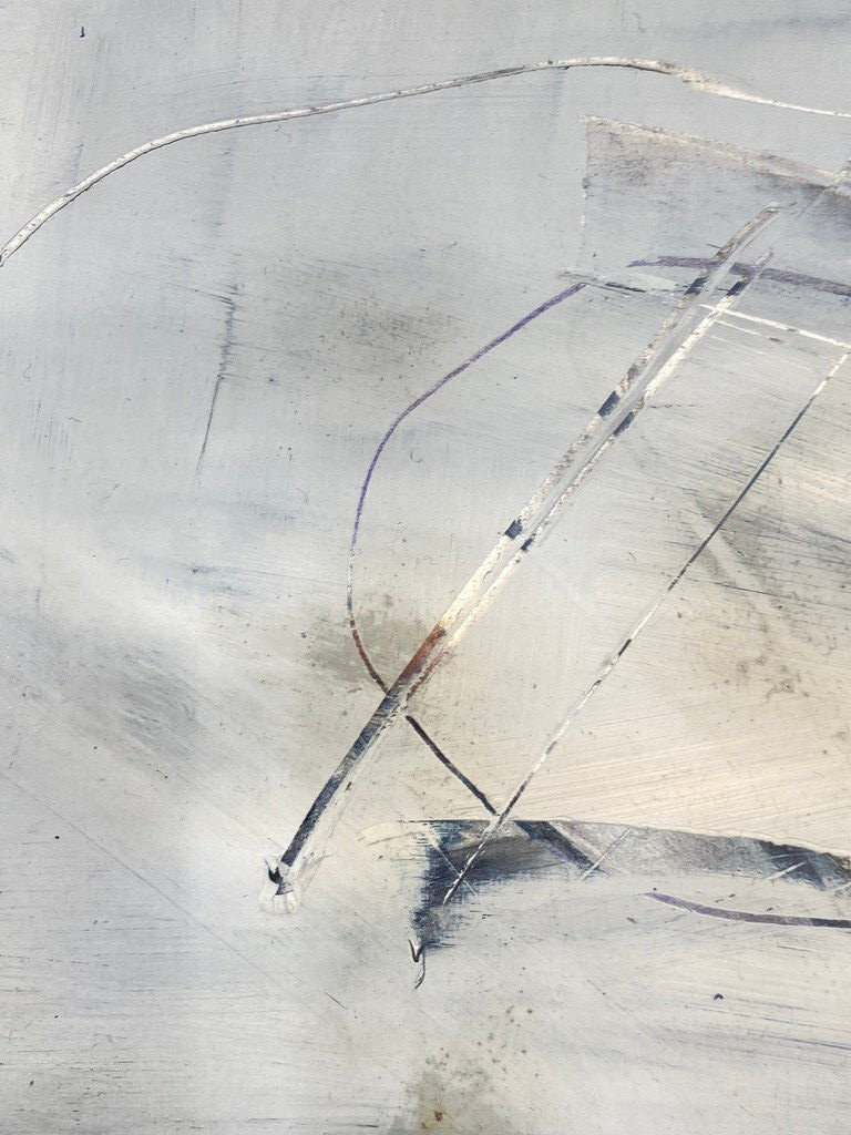 * MANFRED NIPP MALEREI ABSTRAKT ACRYLFARBE GEOMETRISCH MIXED MEDIA