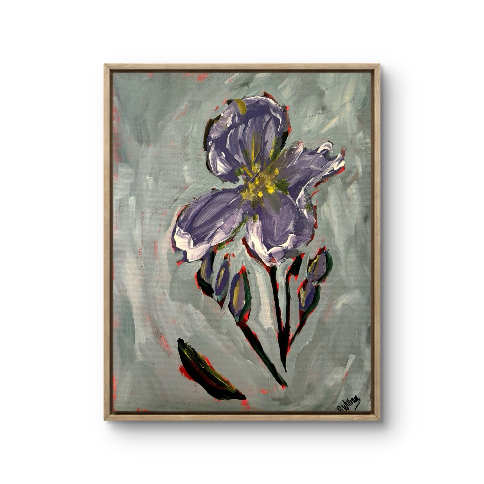Original Art Signed 11×14 Expressionism Original Painting Flowers