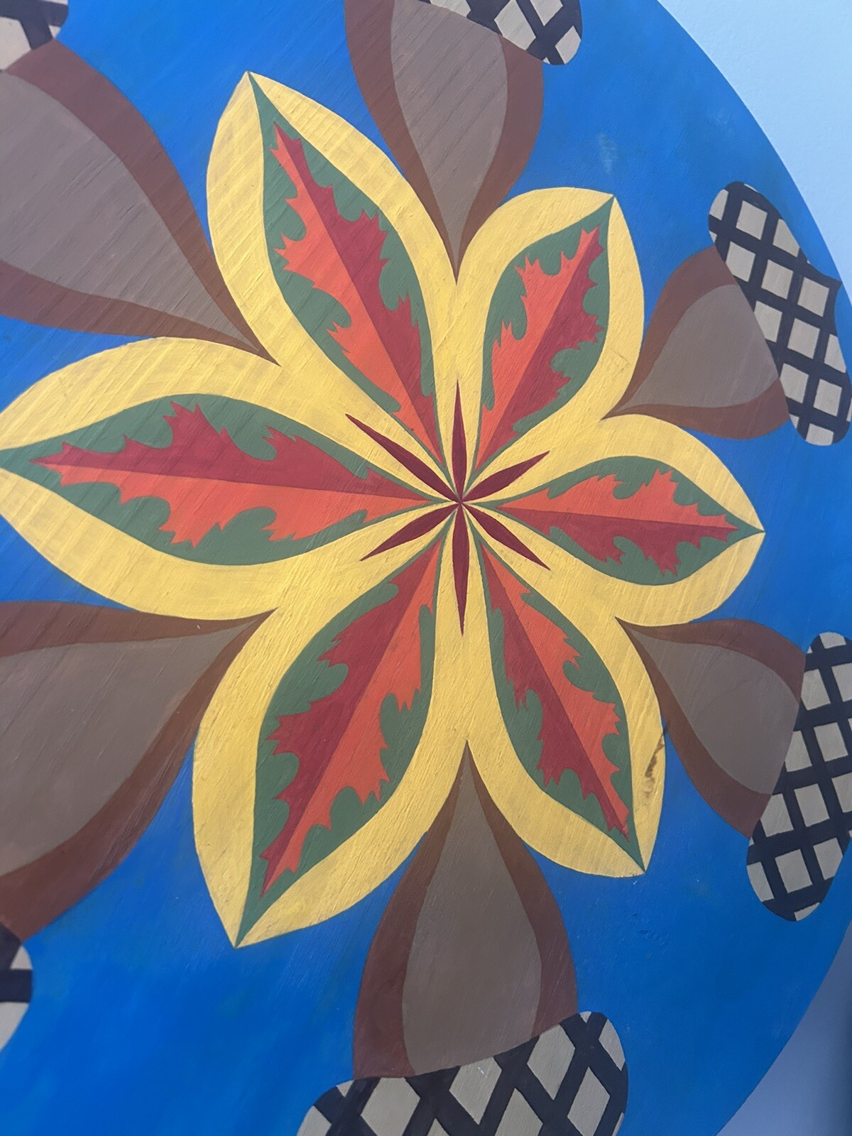Handpainted – Autumn themed Hex Sign – “Regrowth”