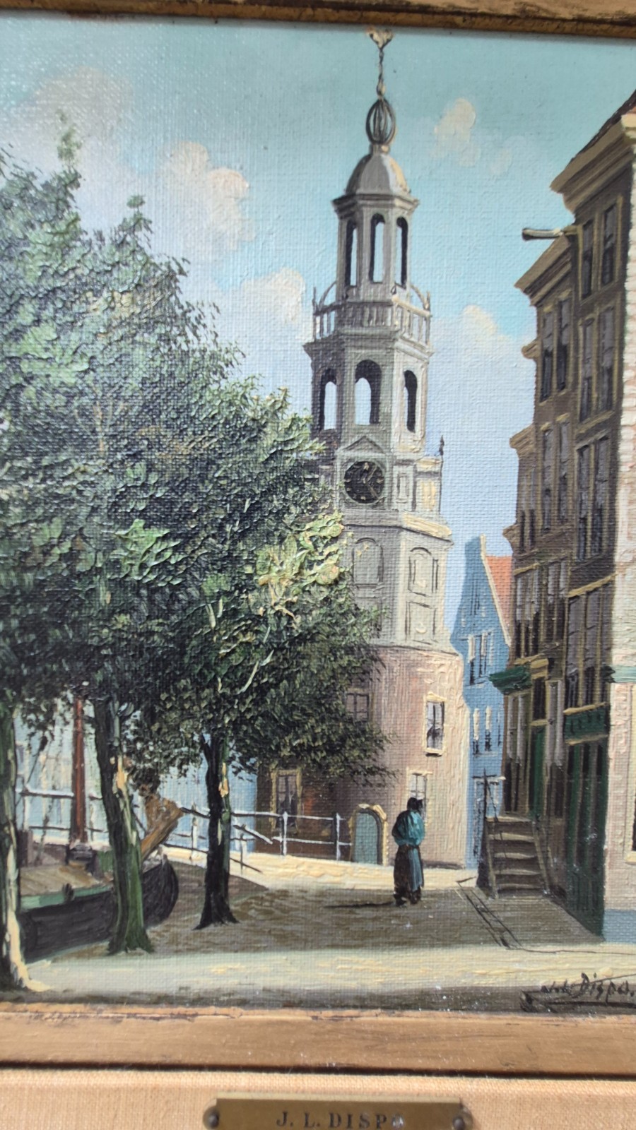Jacobus Lambertus Dispo SR (1890-1964) Dutch Old Amsterdam oil painting original
