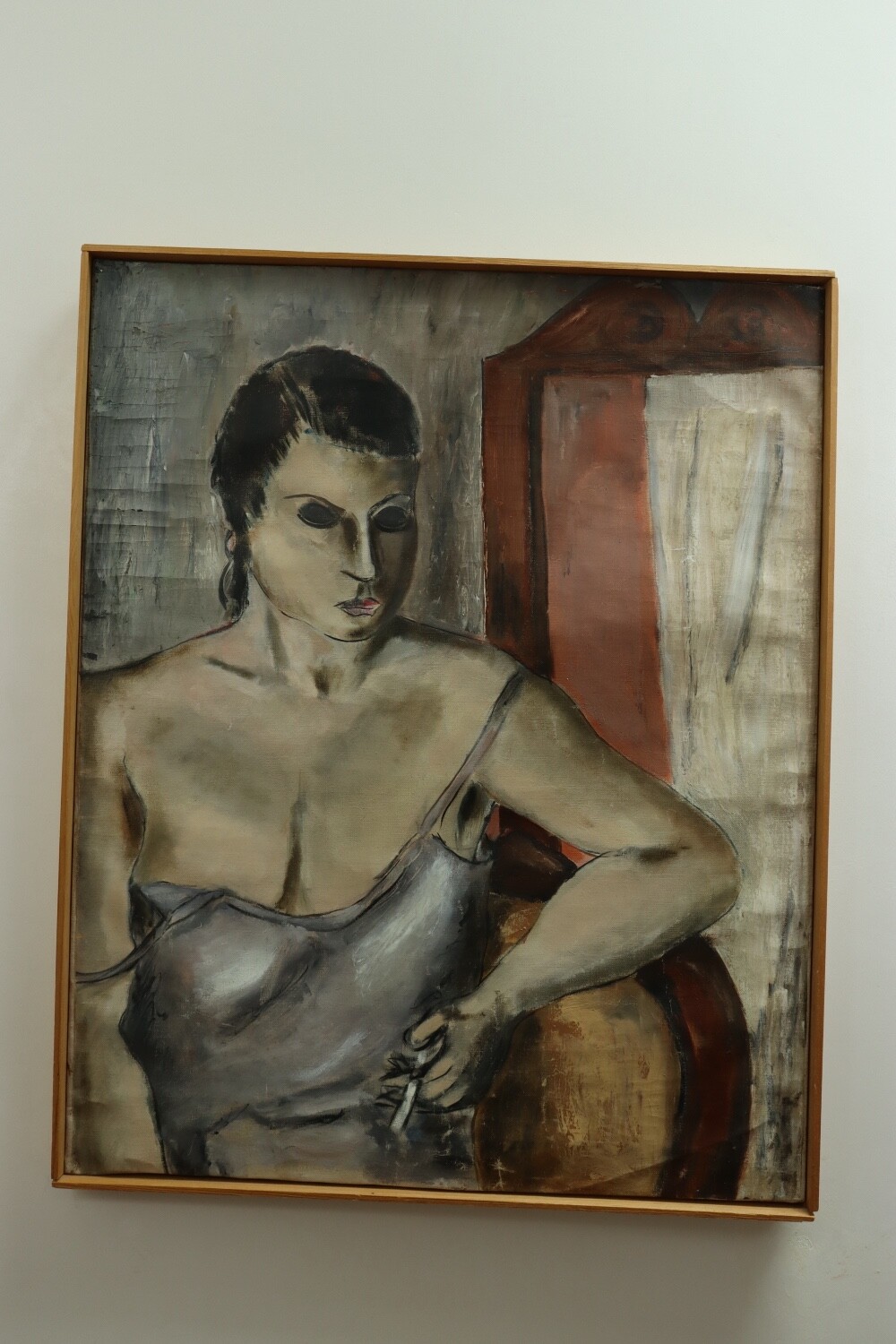 Karl Eugene Fortess – WPA & Woodstock Artist – Expressionist Portrait (AW535)