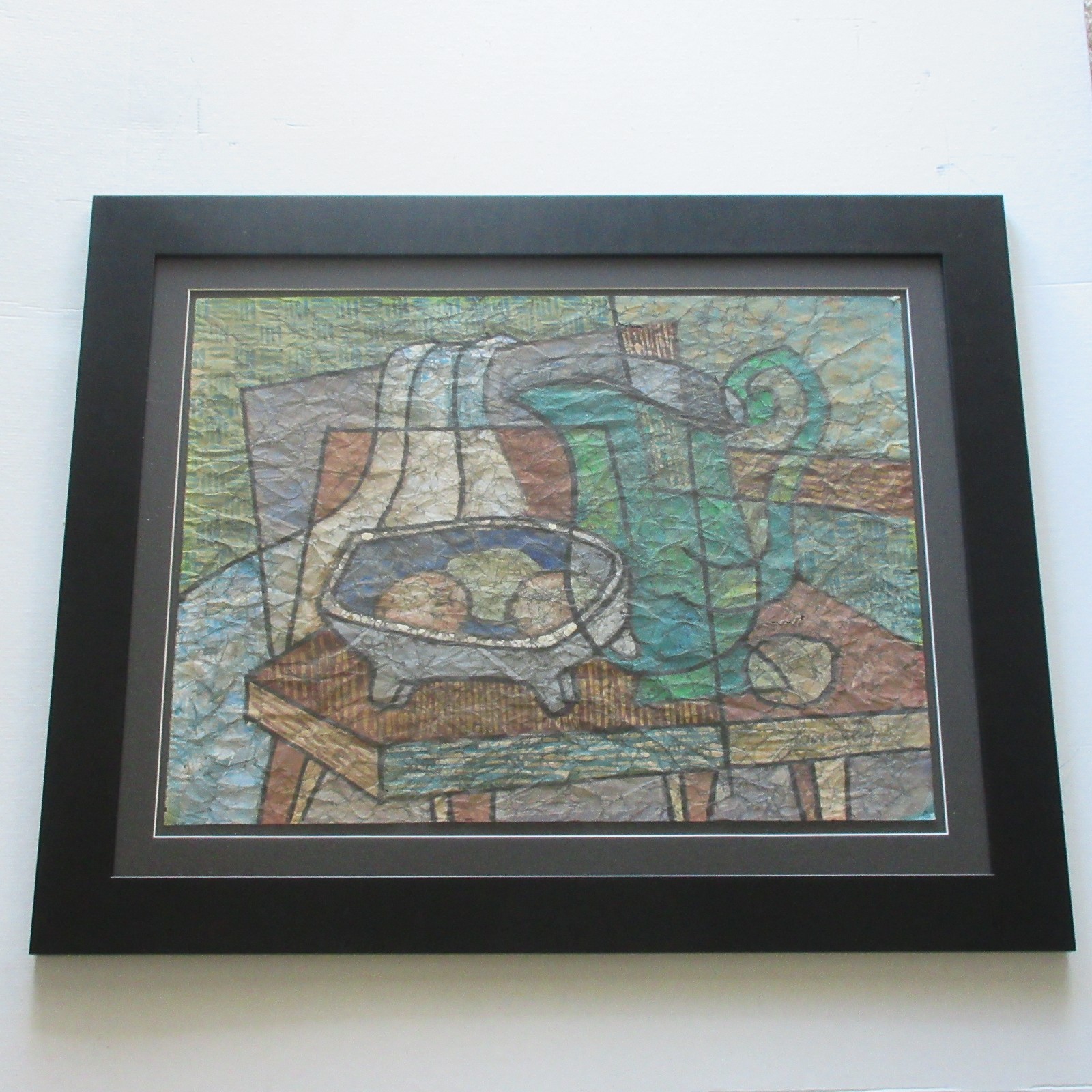 Mid Century Modern Painting Modernism Expressionism Vintage 1960’s Still Life